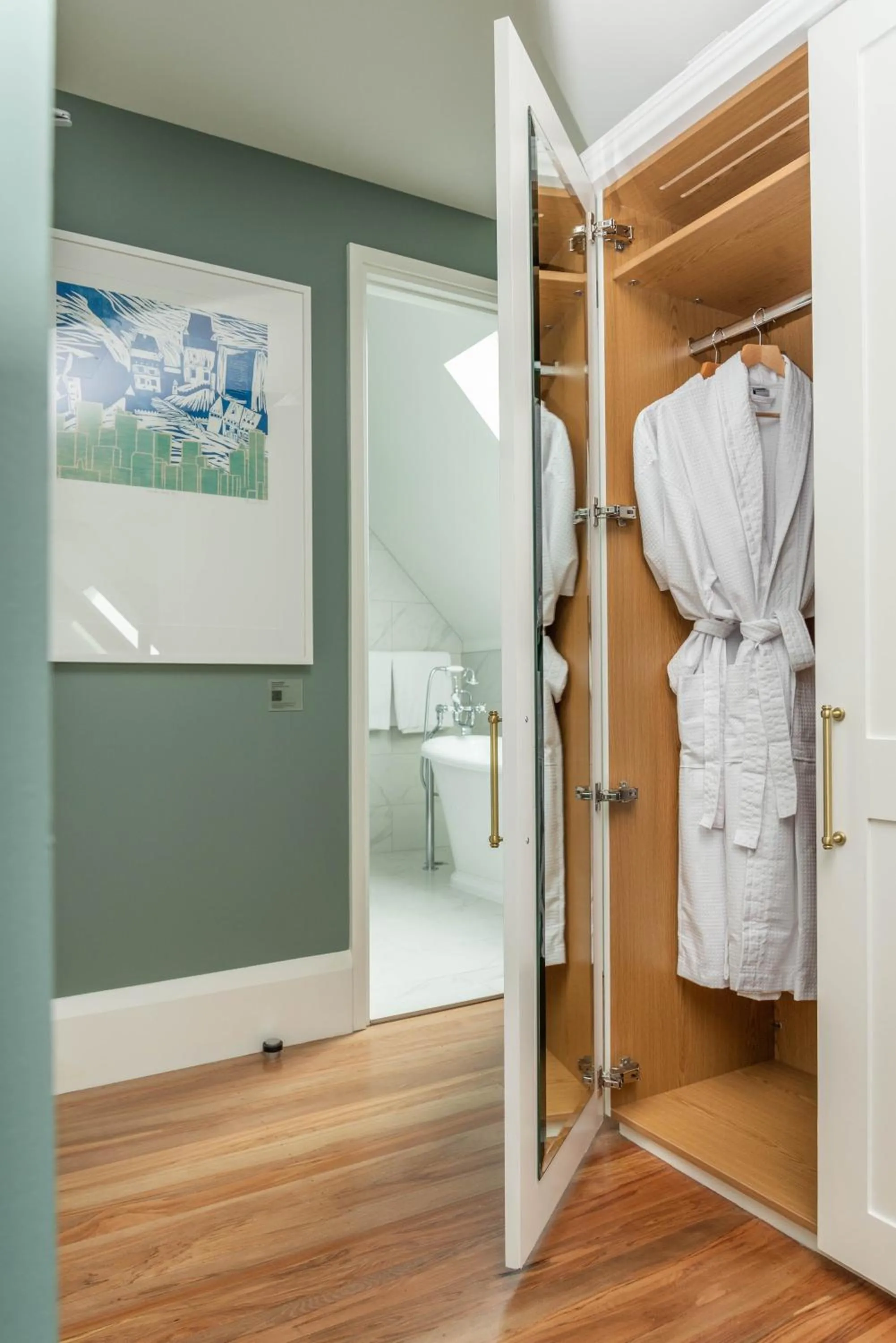 wardrobe in The Observatory Hotel Christchurch