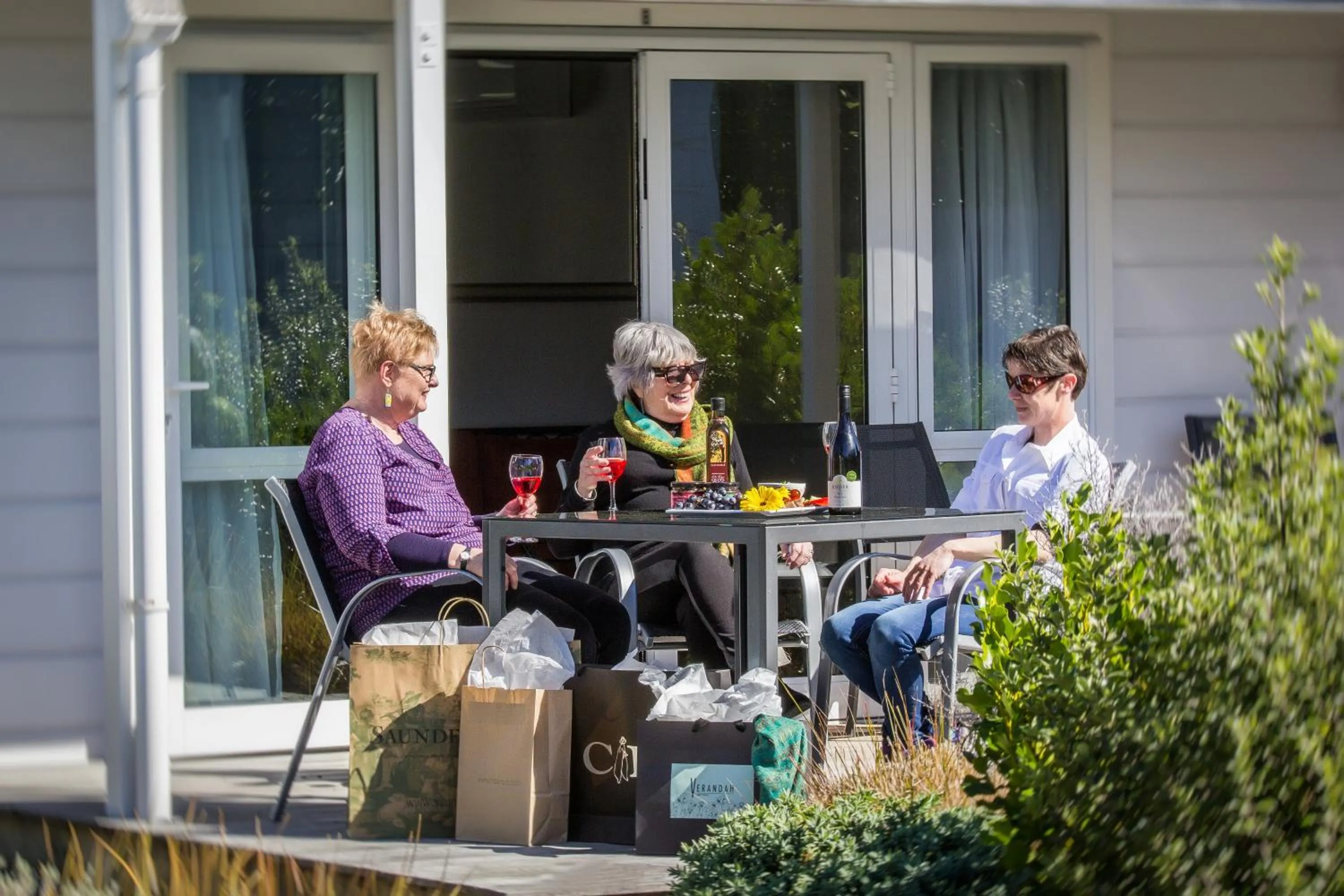 group of guests in Greyfriars Motel