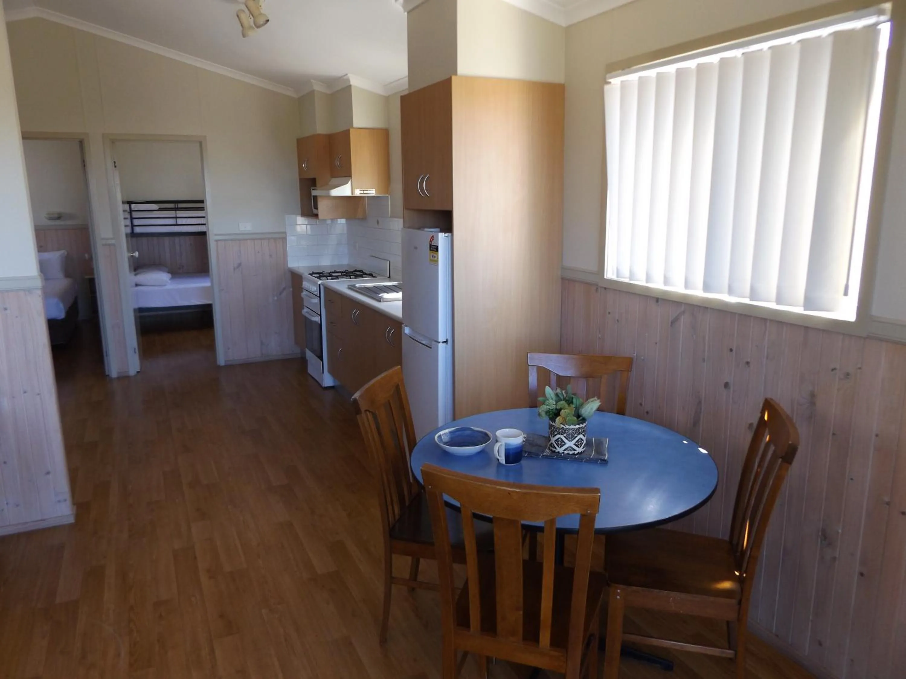 Dining area in Birubi Beach Holiday Park