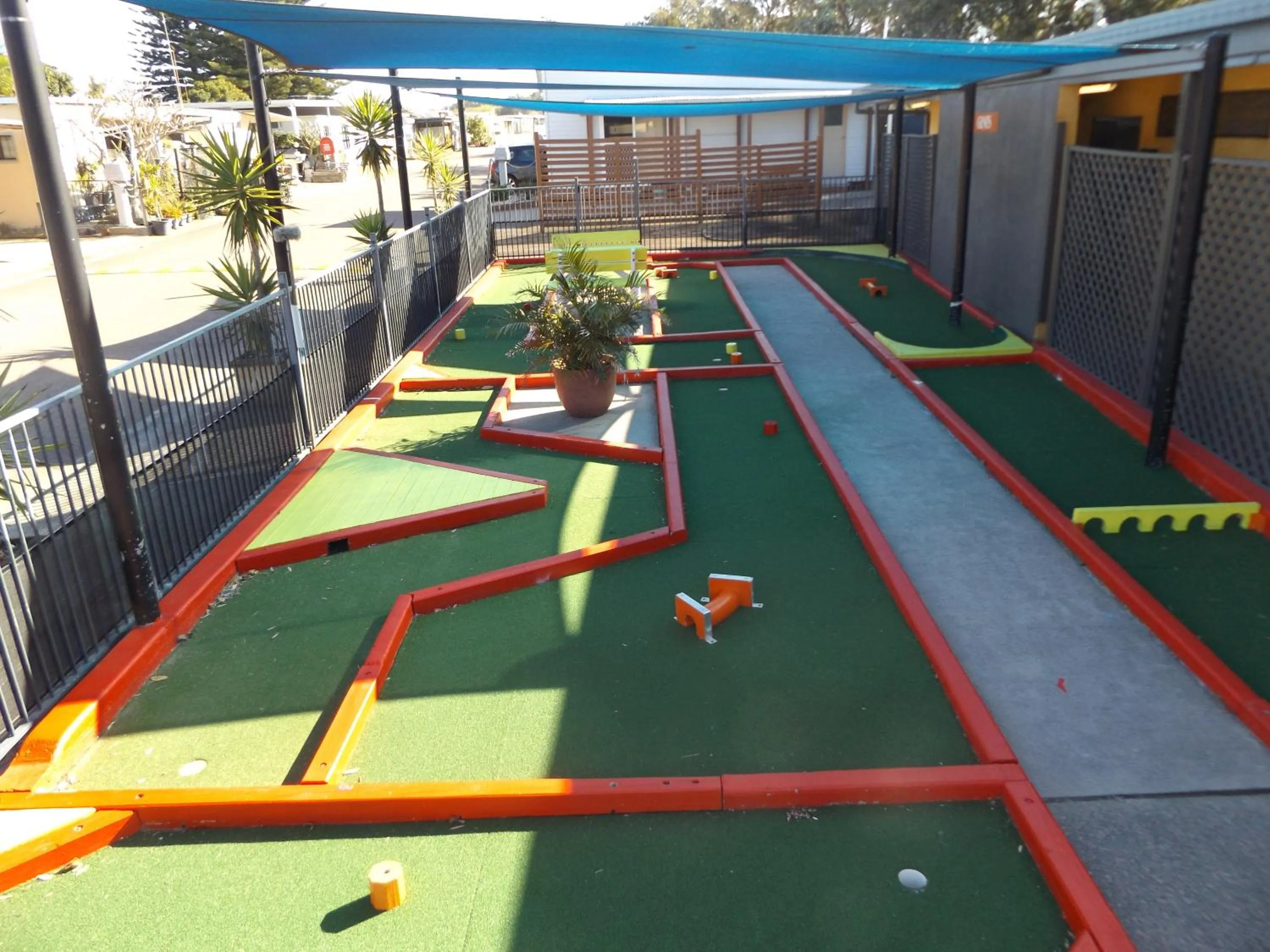 Children play ground in Birubi Beach Holiday Park