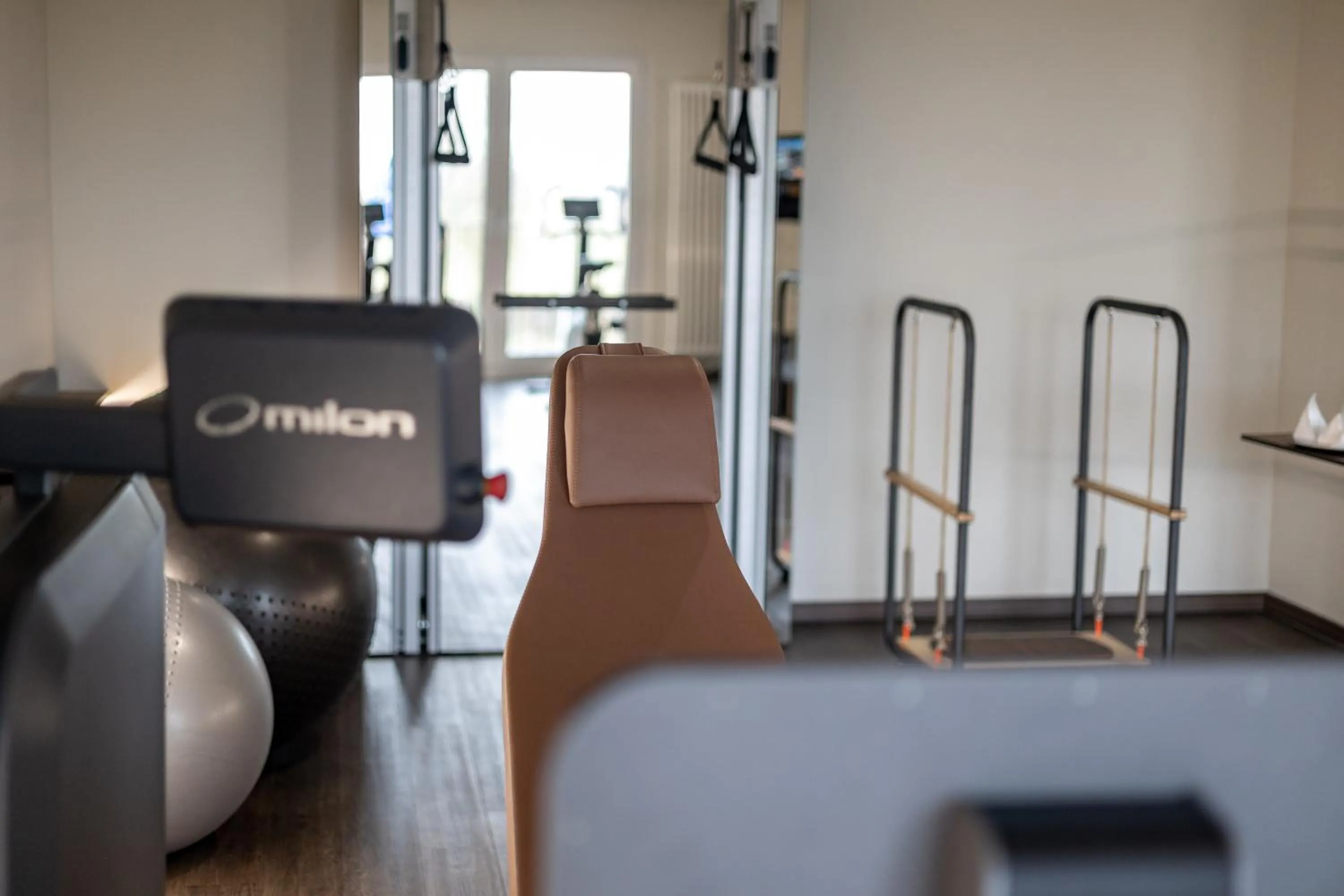 Fitness centre/facilities, Bed in Santé Royale Rügen Resort