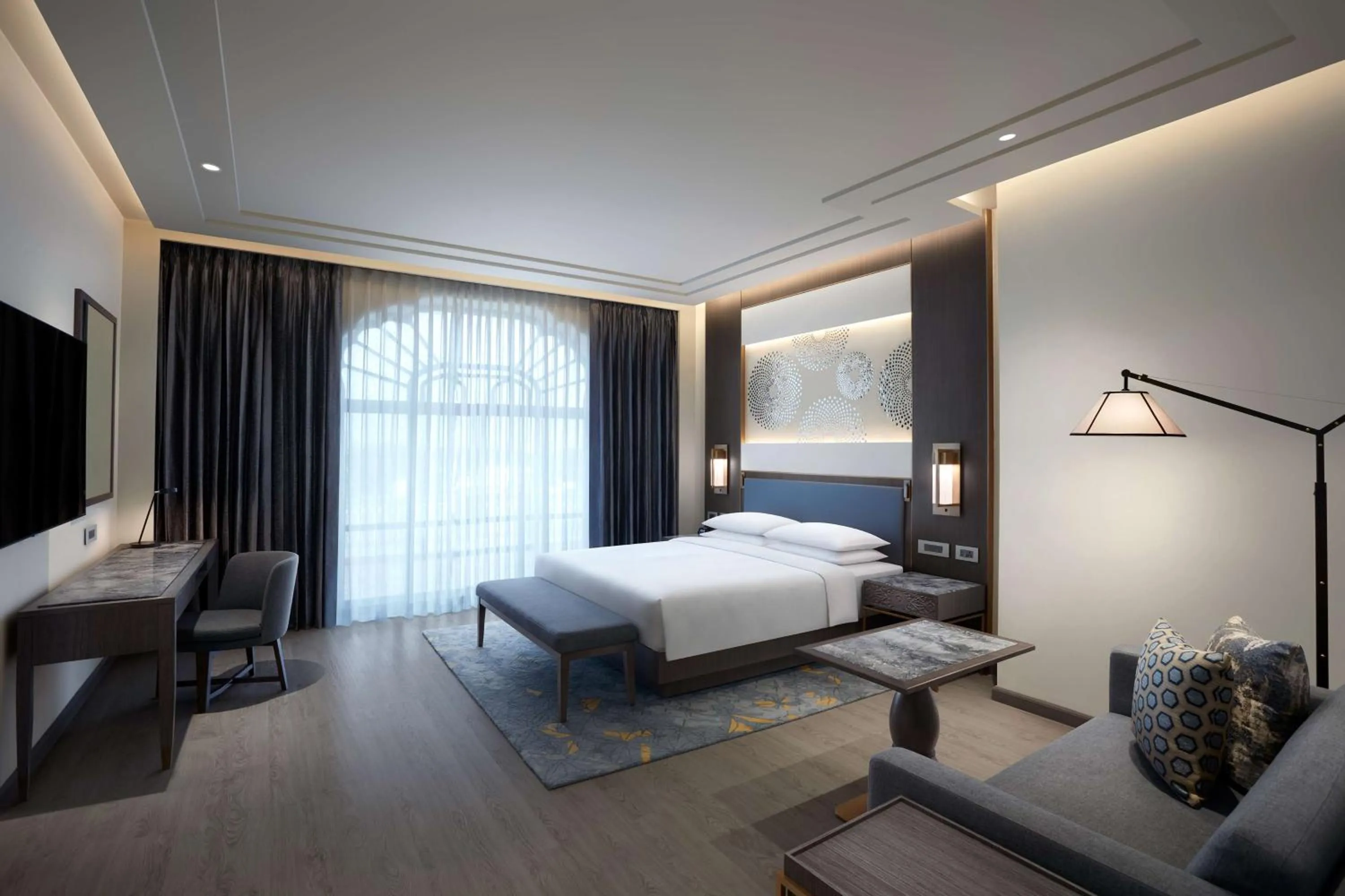 Bedroom, Bed in Hyatt Regency Jaipur Mansarovar