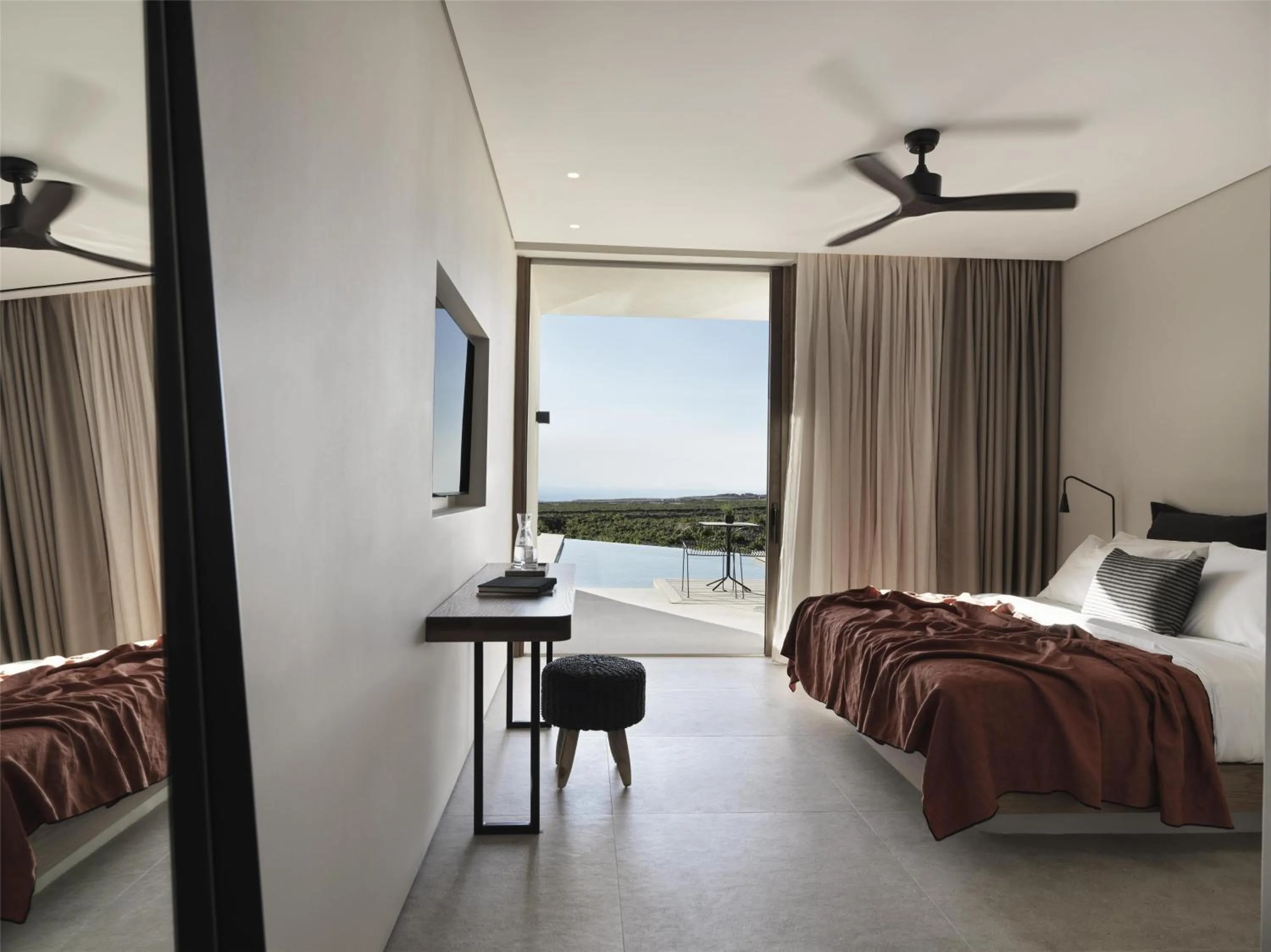 Photo of the whole room, Bed in Magma Resort Santorini, In The Unbound Collection By Hyatt