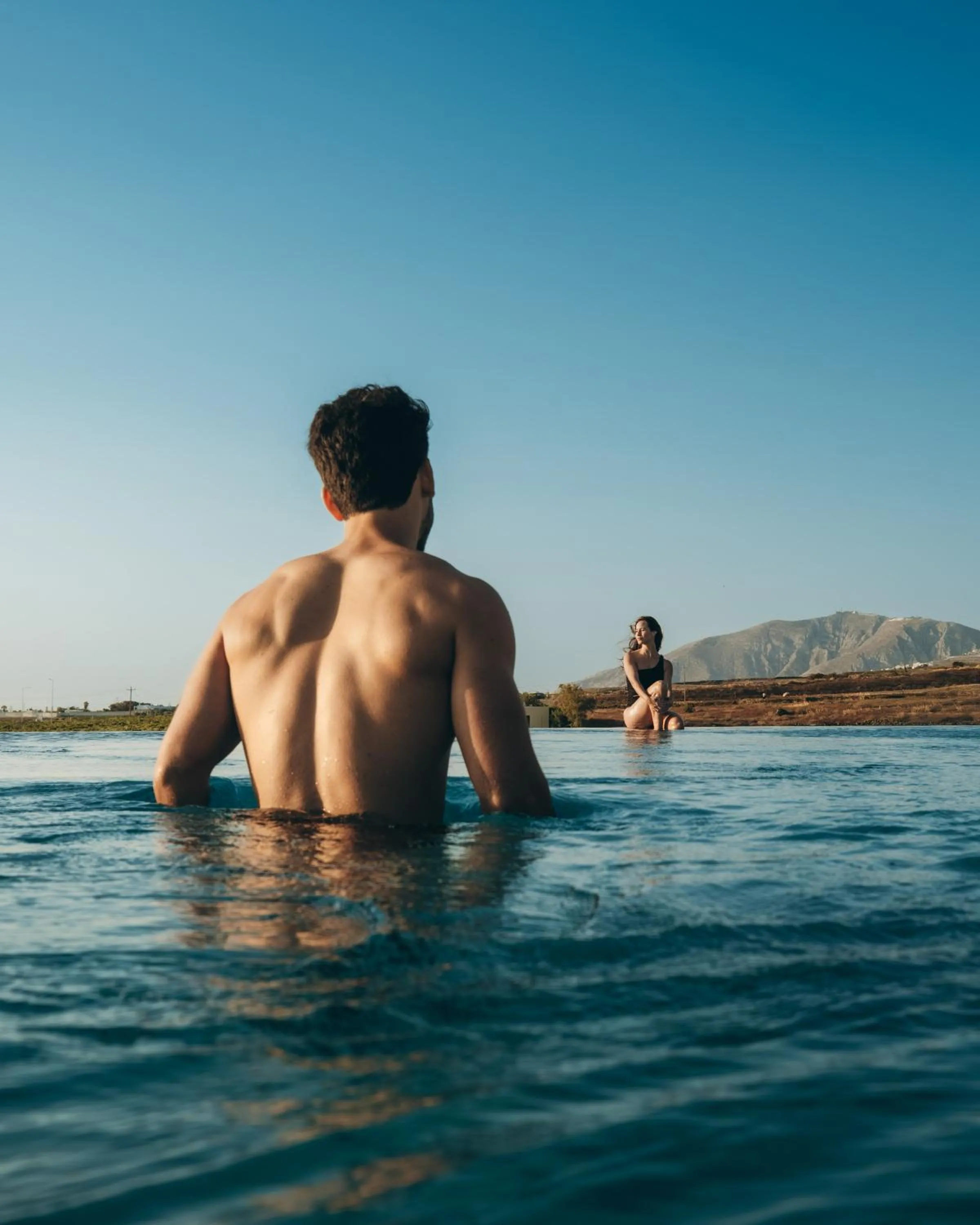 Swimming pool in Magma Resort Santorini, In The Unbound Collection By Hyatt