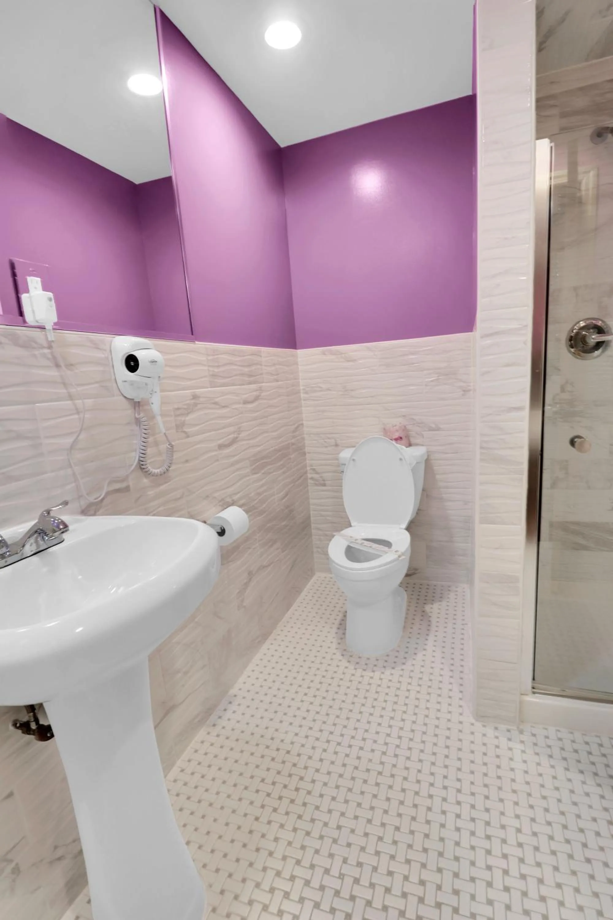 Bathroom in Hollywood Motel