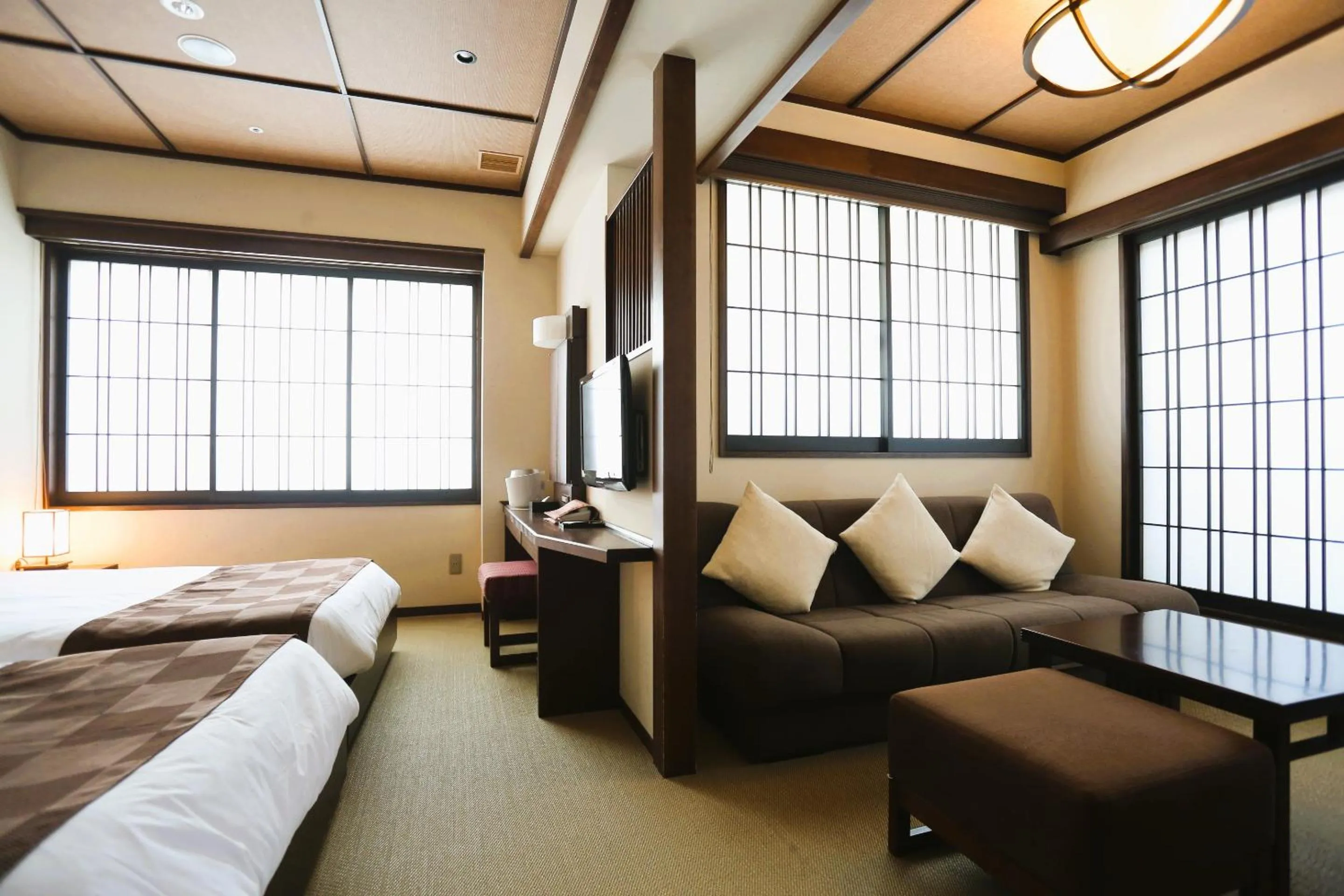 Photo of the whole room, Bed in Kadensho, Arashiyama Onsen, Kyoto - Kyoritsu Resort