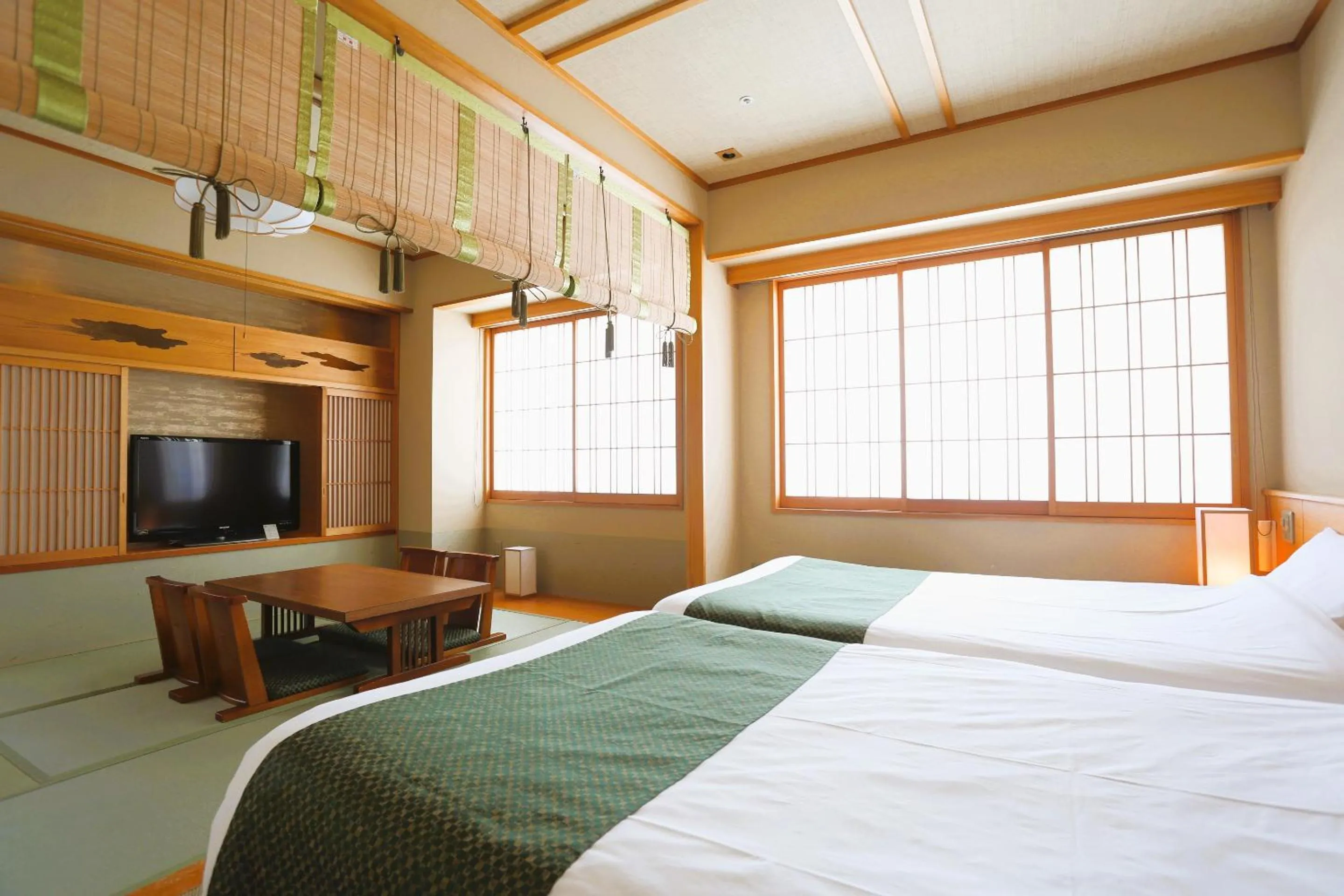 Bed in Kadensho, Arashiyama Onsen, Kyoto - Kyoritsu Resort