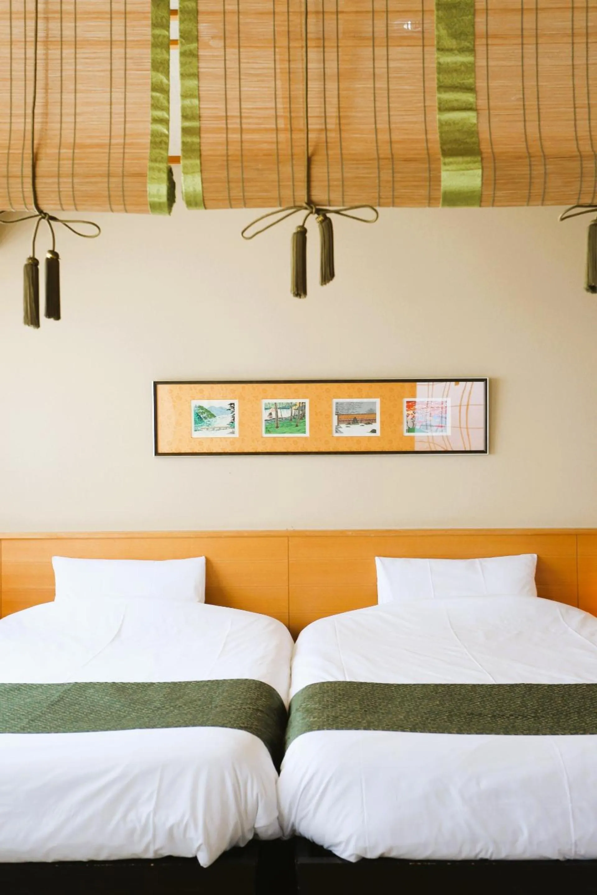 Bed in Kadensho, Arashiyama Onsen, Kyoto - Kyoritsu Resort