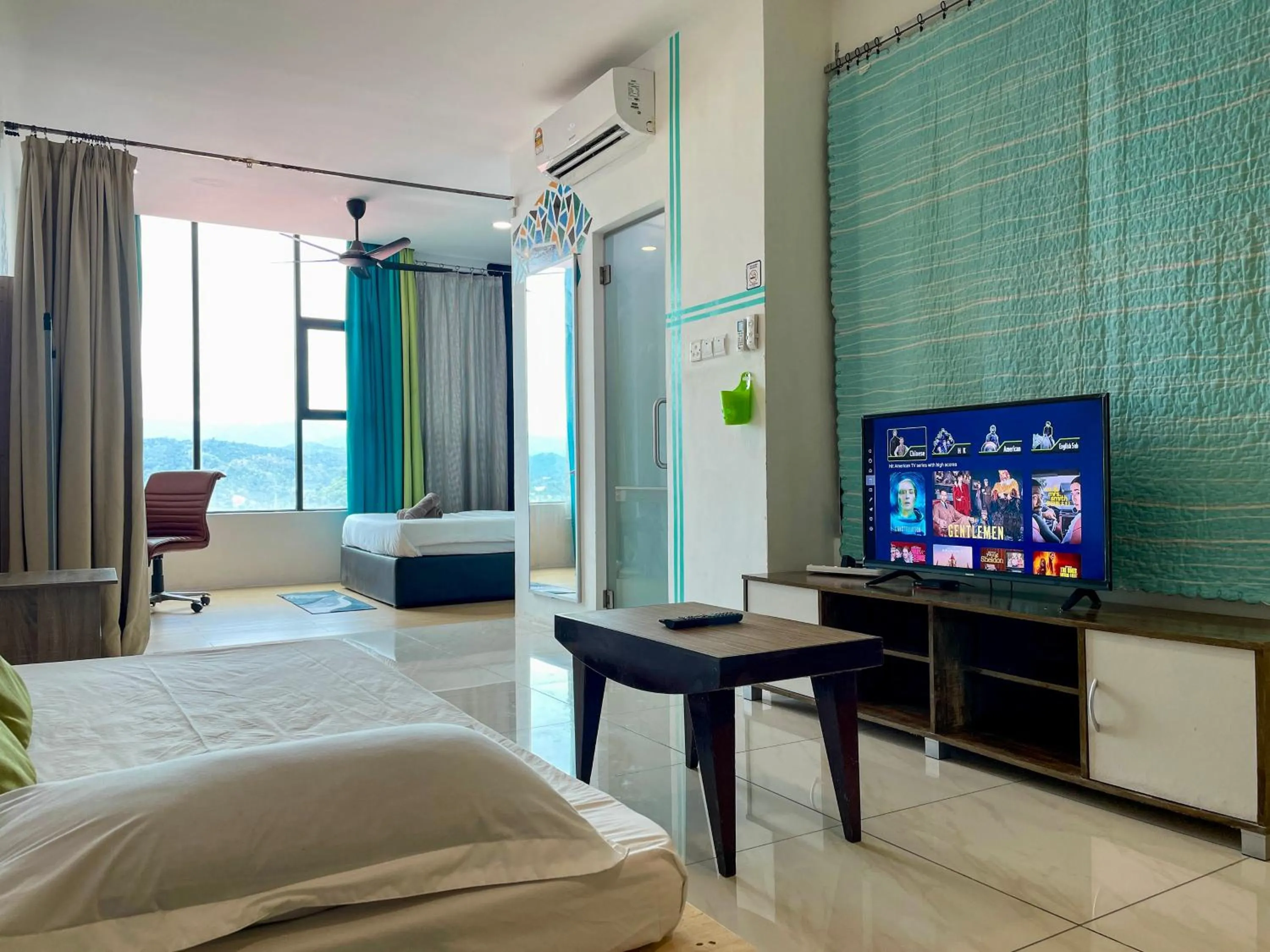 Bed in Hush Inn at ITCC Manhattan Suites