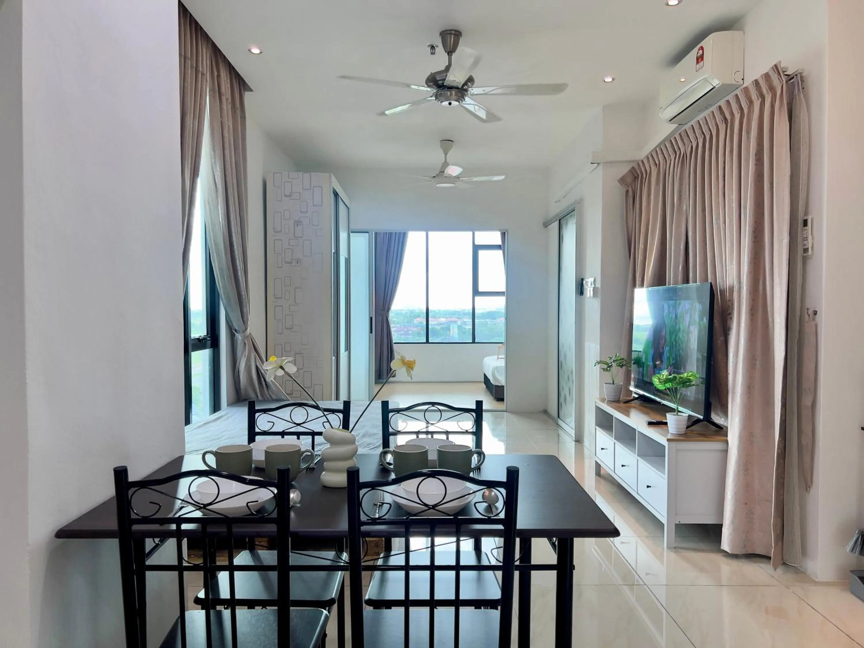 Bed in Hush Inn at ITCC Manhattan Suites