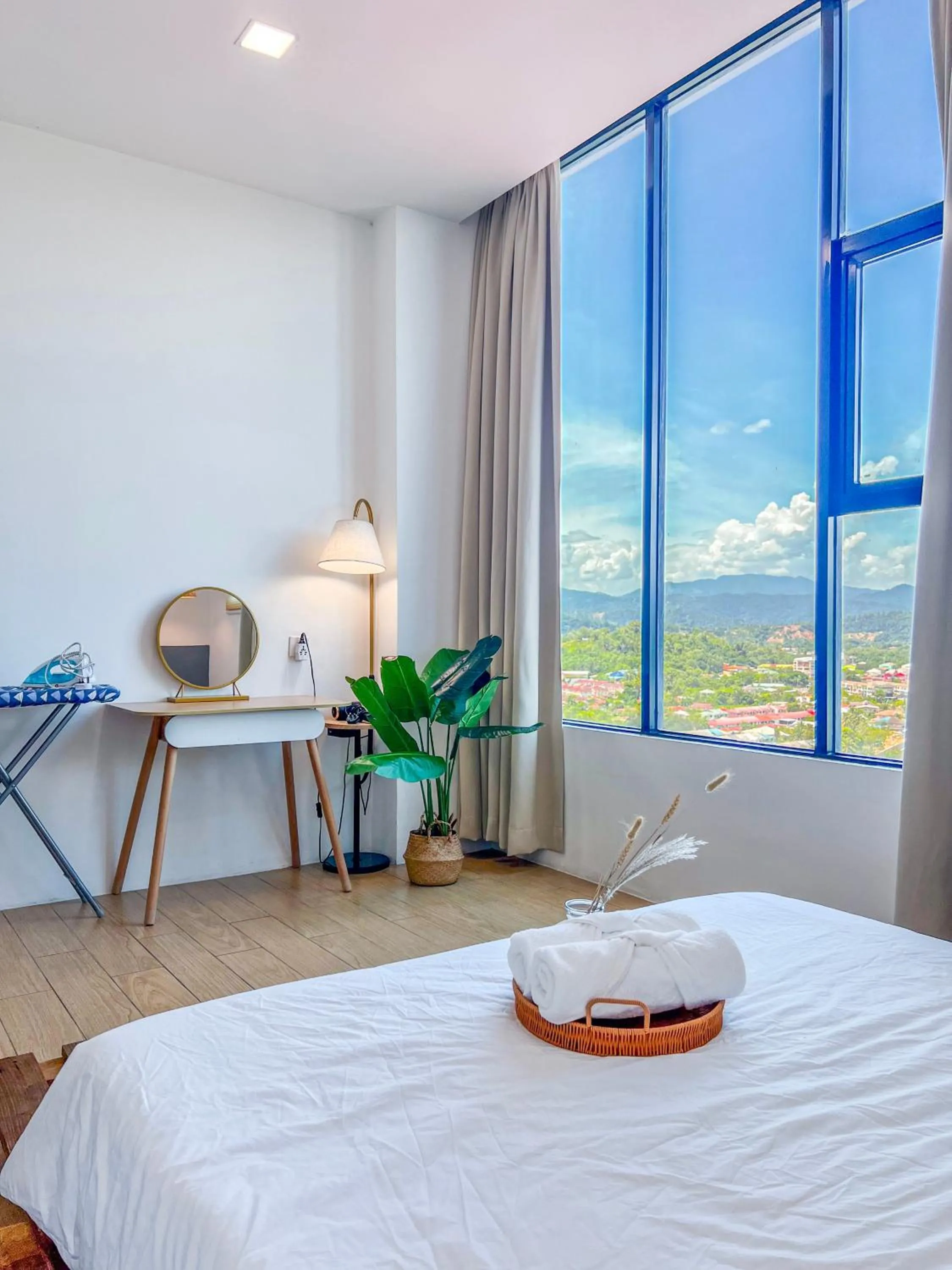 Bed in Hush Inn at ITCC Manhattan Suites