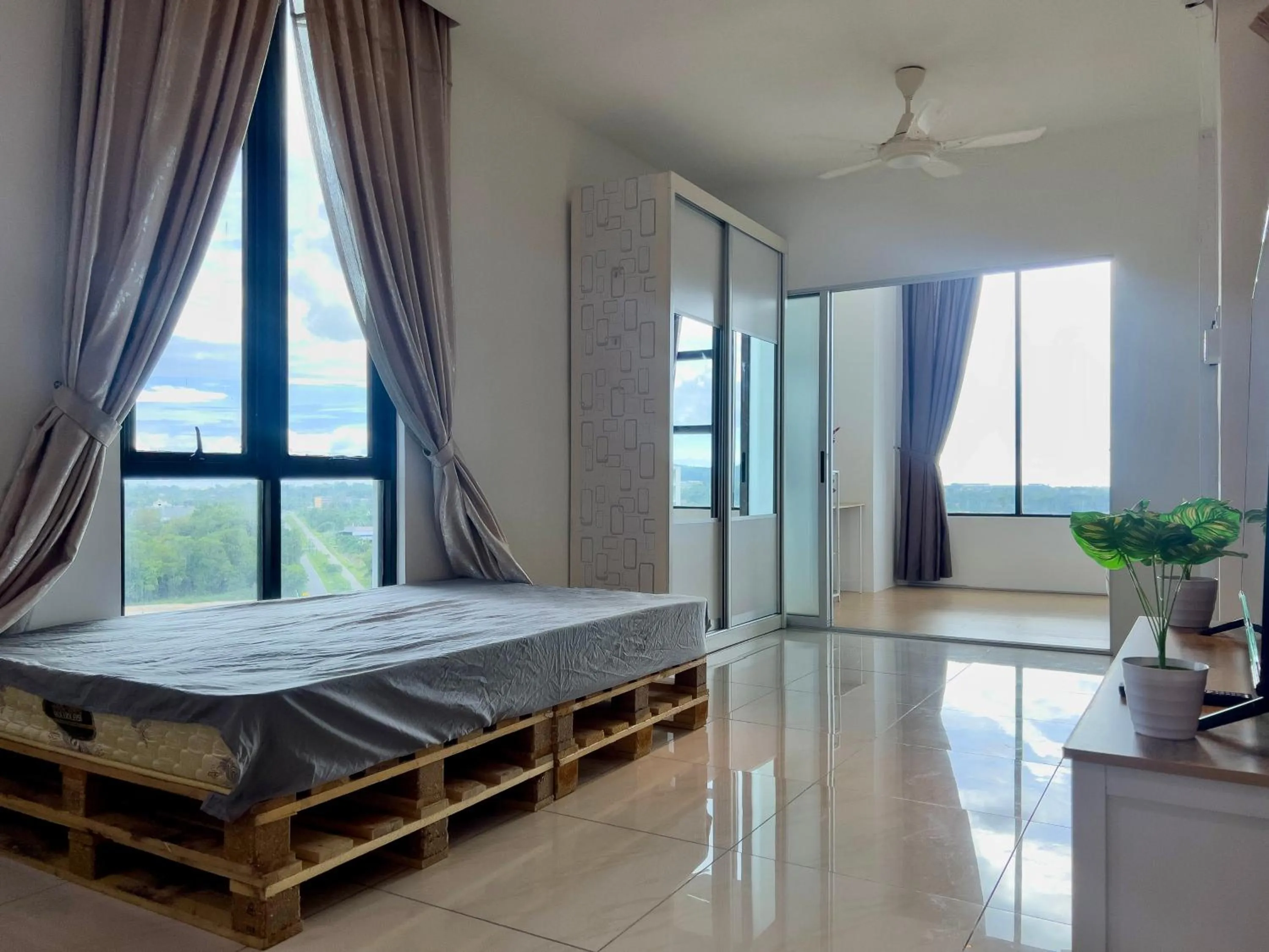 Bed in Hush Inn at ITCC Manhattan Suites