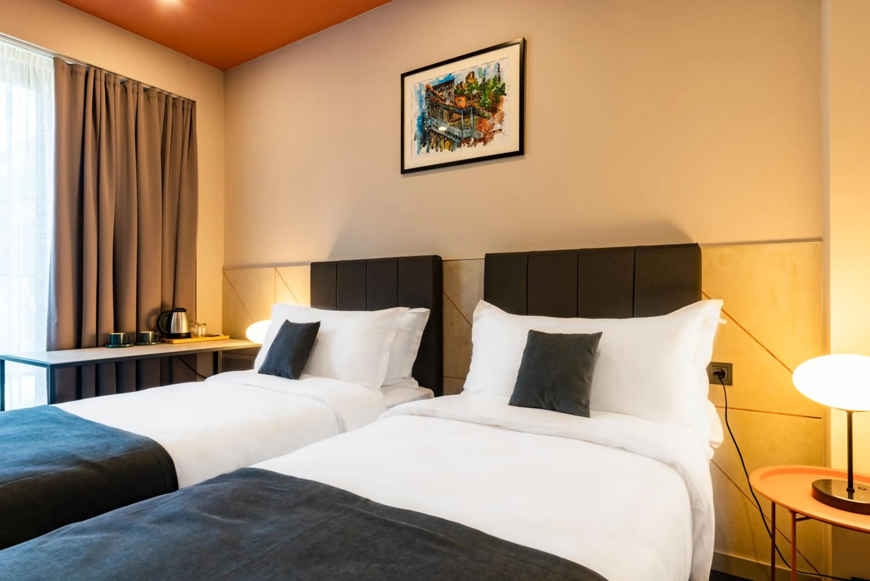 Bed in Reikartz King Tamar Tbilisi