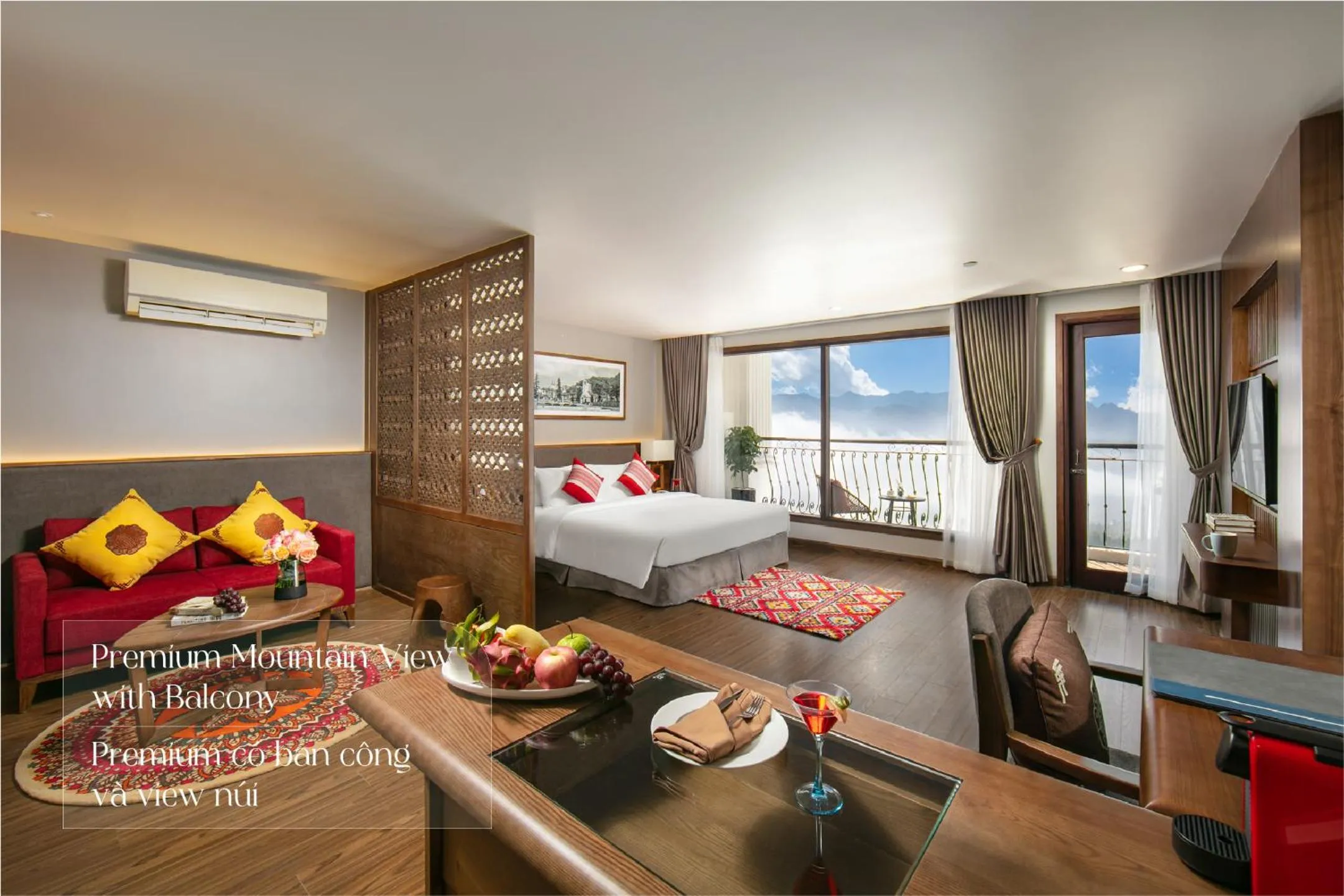 View (from property/room), Bed in DeLaSol Sapa - Central Boutique Hotel