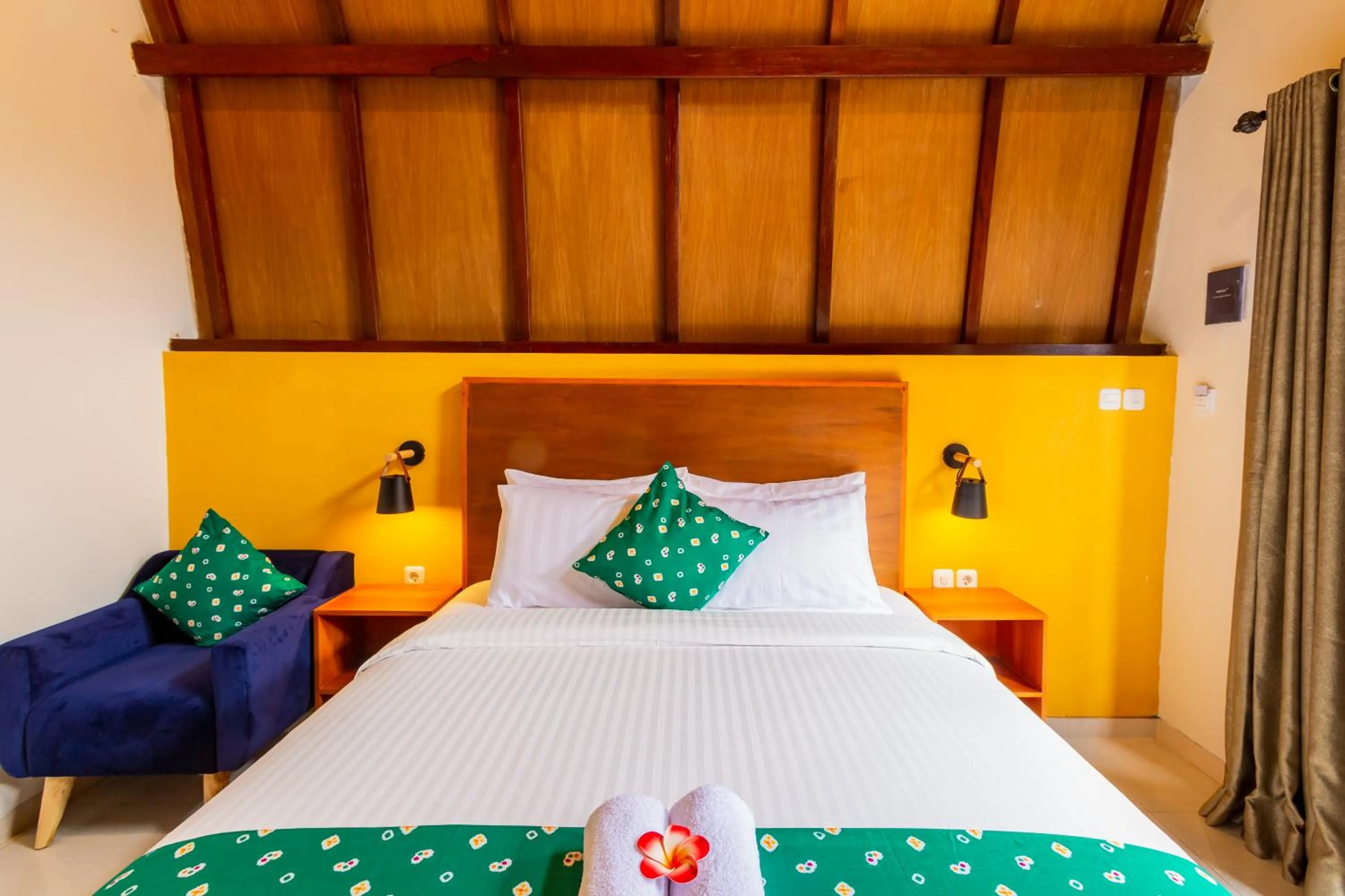 Bed in Omah Lumbung Yogyakarta