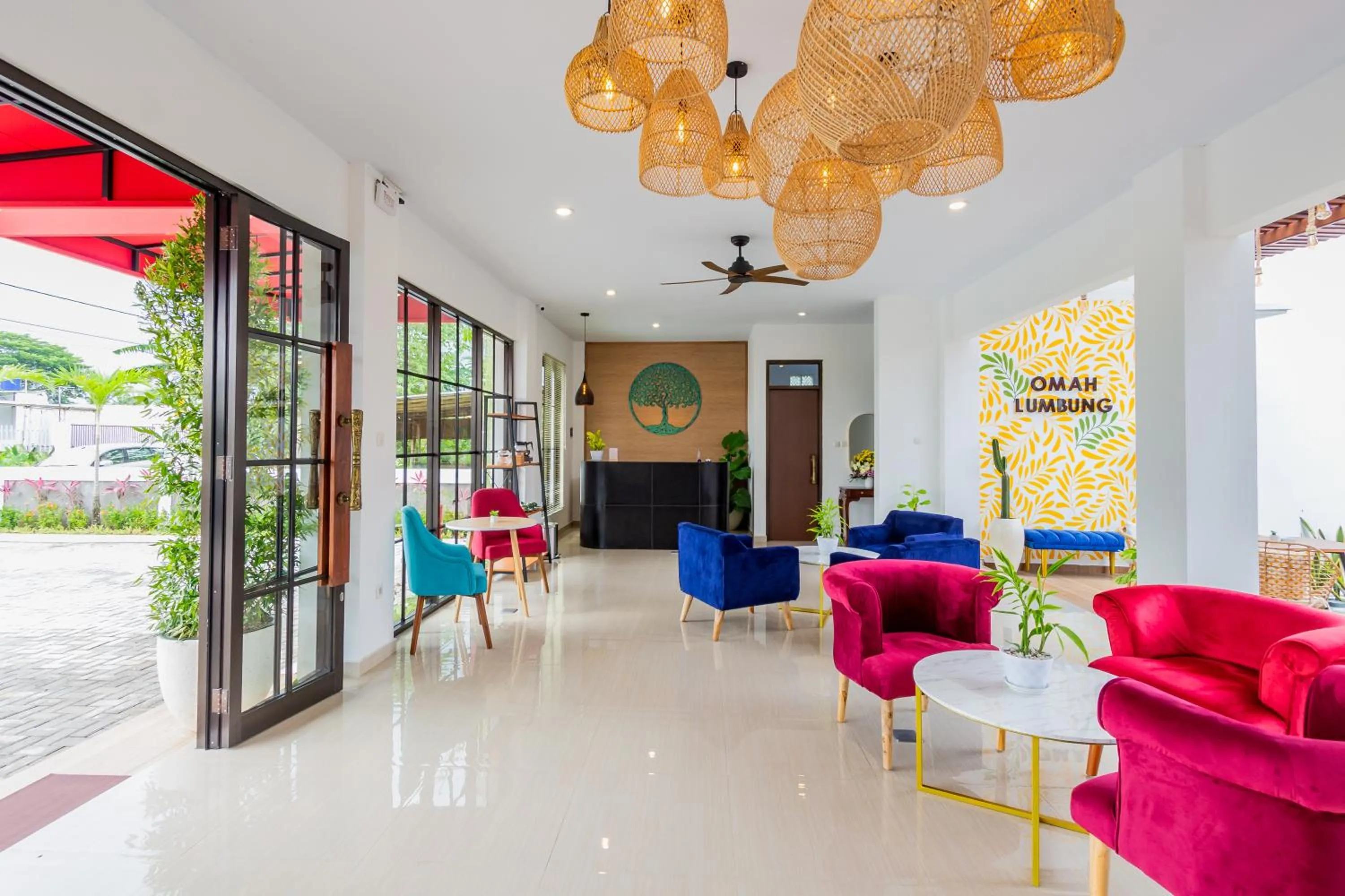 Lobby or reception in Omah Lumbung Yogyakarta