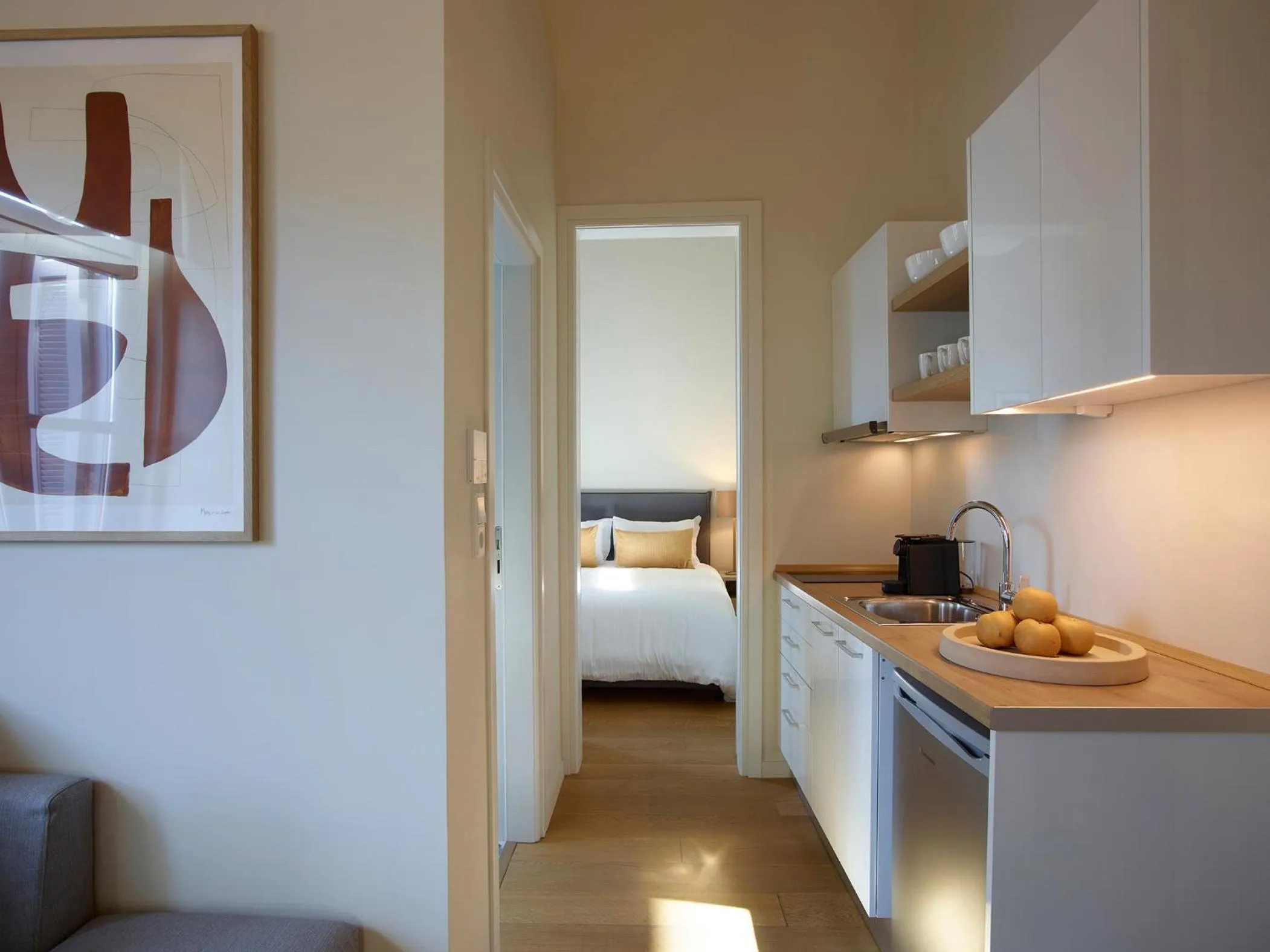 Kitchen or kitchenette, Bed in Del Taso 1850