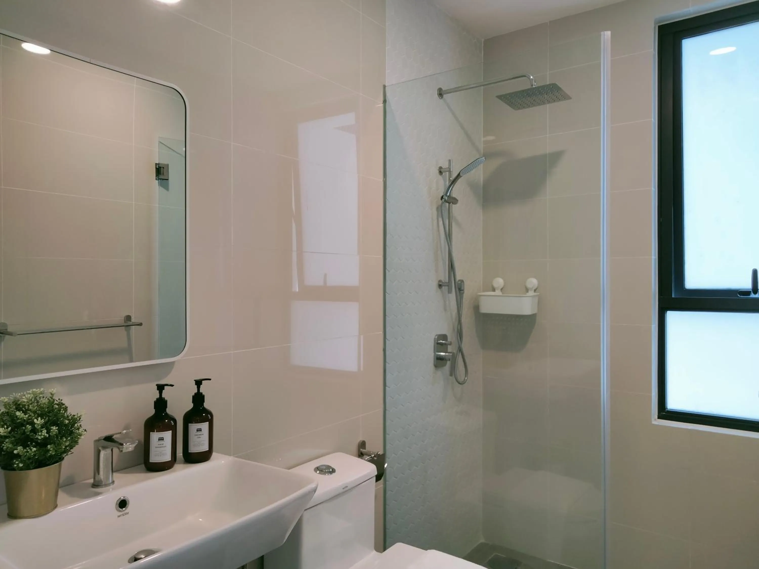 Shower in Continew Residence by HomeBrickz