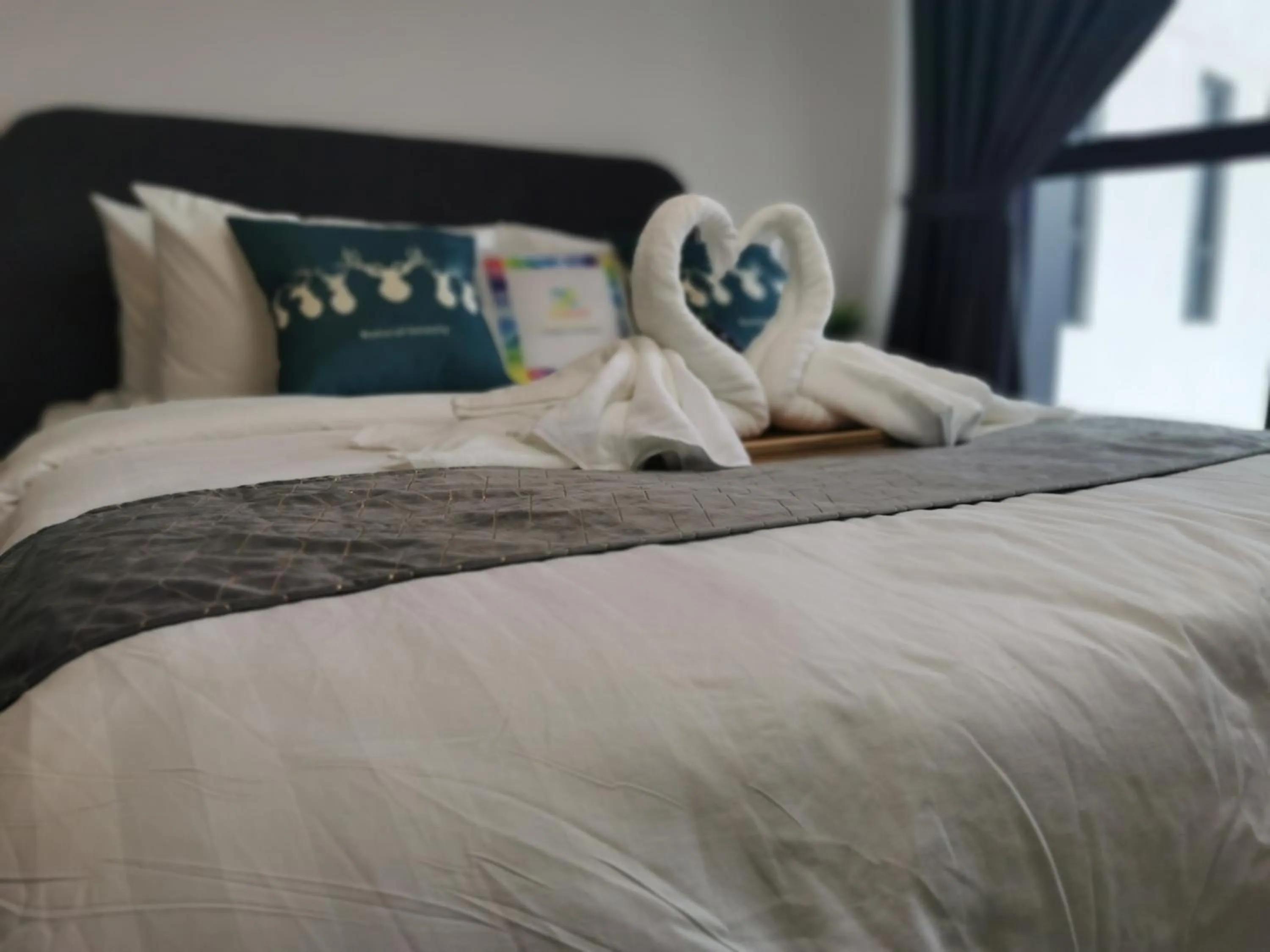 Bedroom, Bed in Continew Residence by HomeBrickz