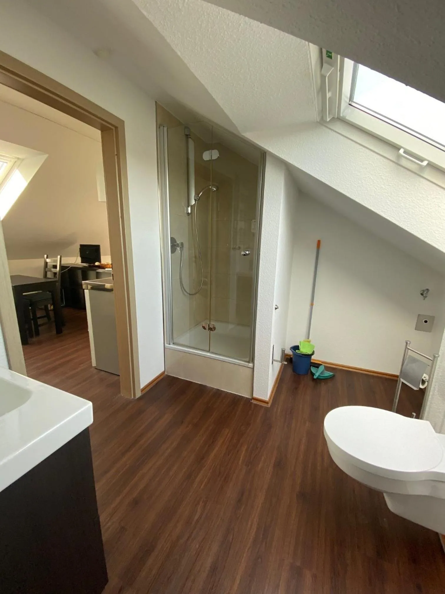 Shower in Pension Haselmann
