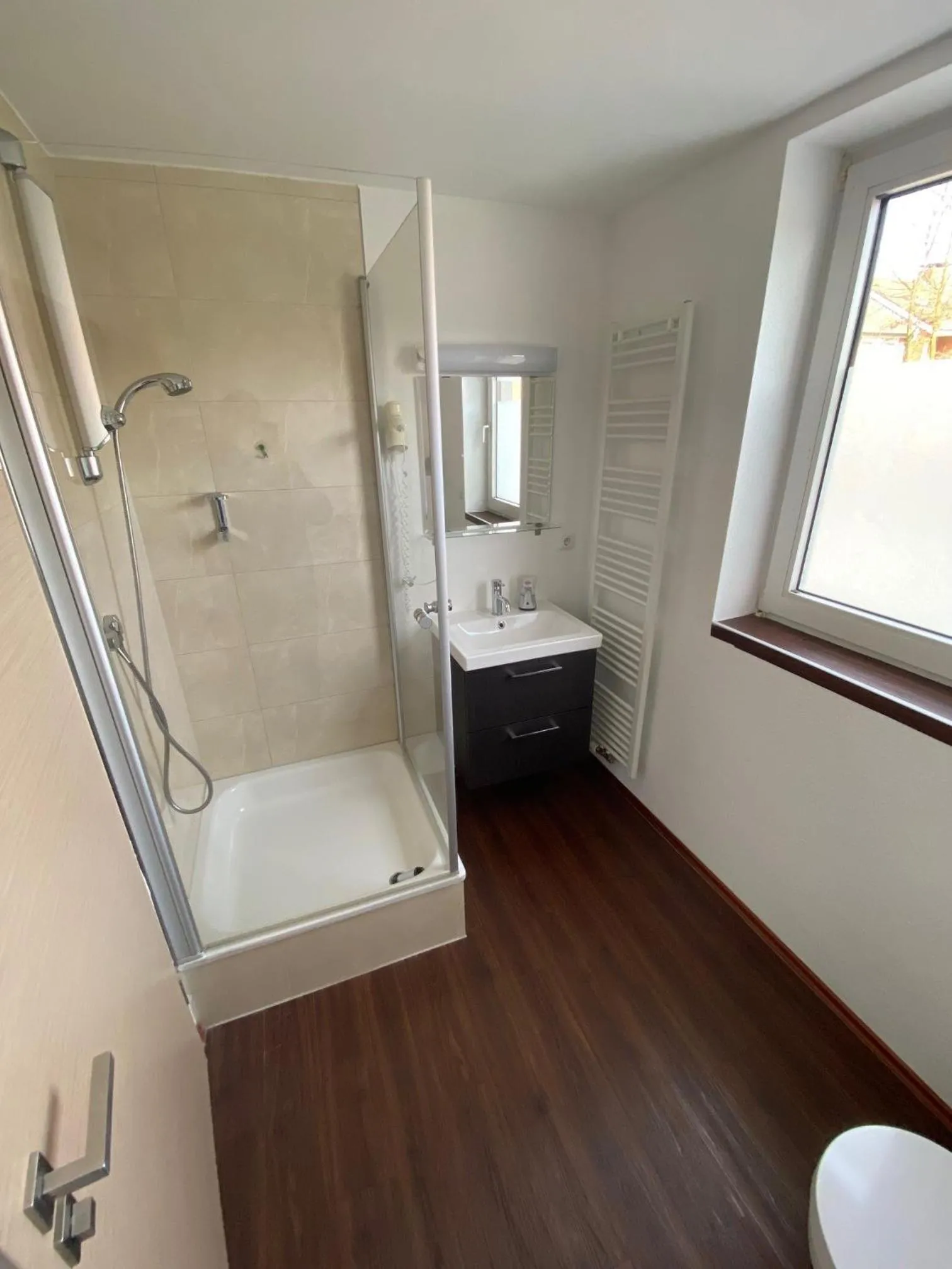 Shower in Pension Haselmann