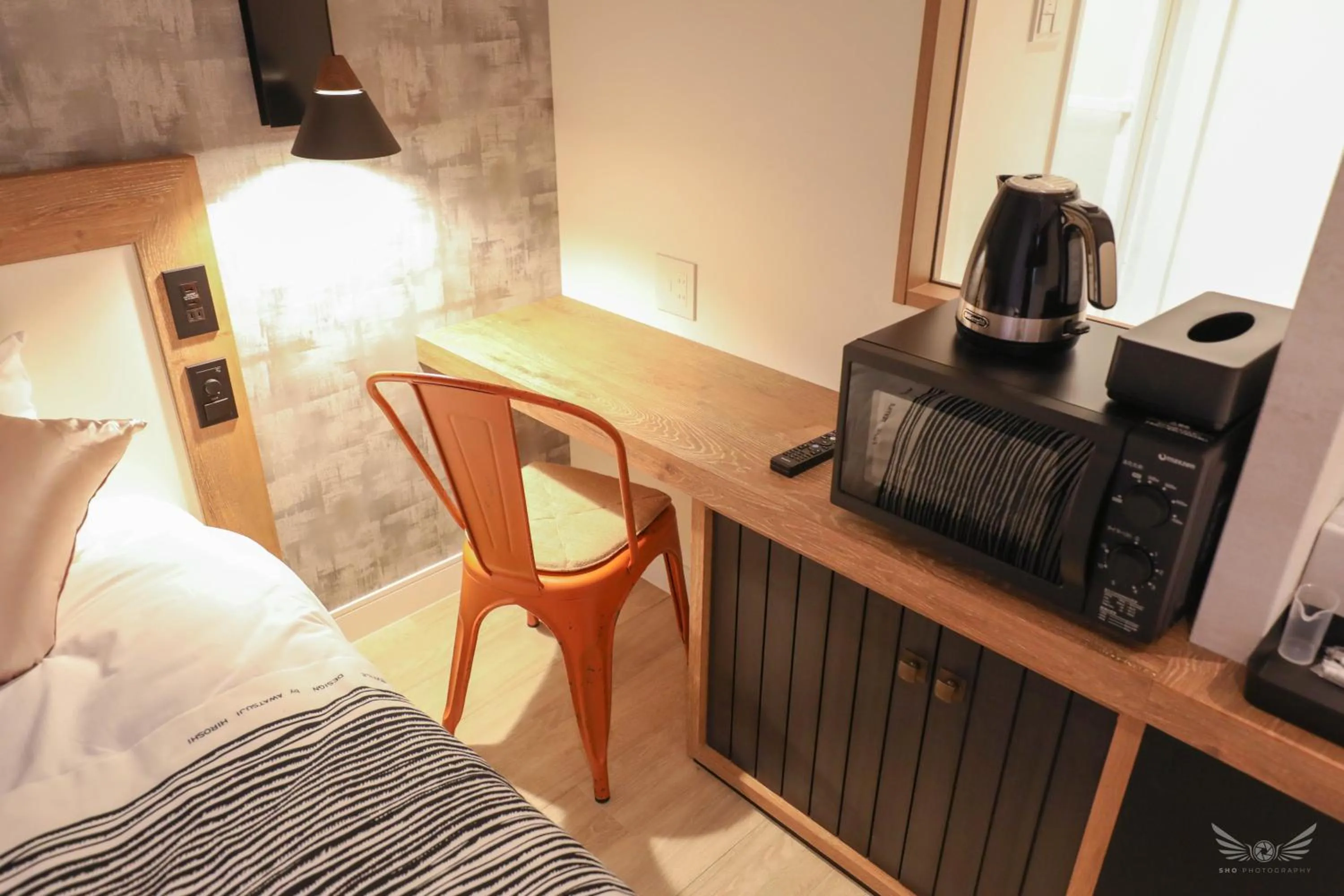 Bed in FFFFFF Hotel エフホテル