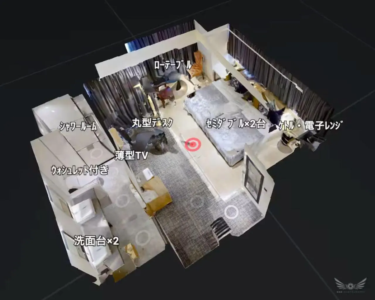 Floor plan in FFFFFF Hotel エフホテル