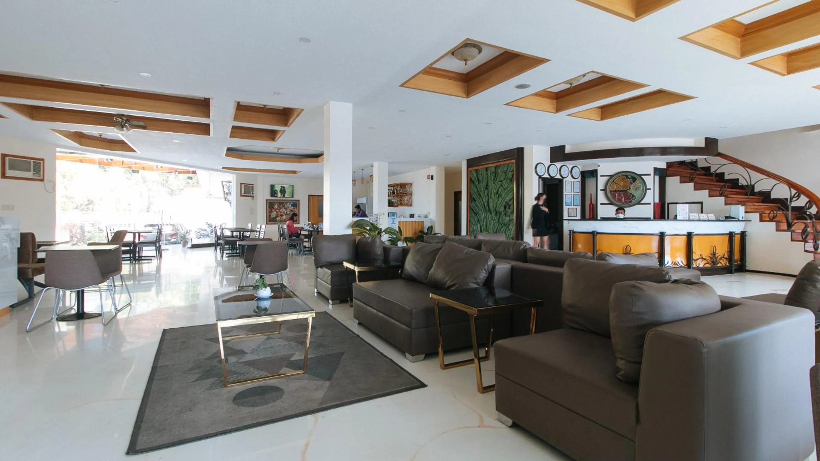 Living room in RedDoorz Premium @ Nick Hotel Gerona Tarlac