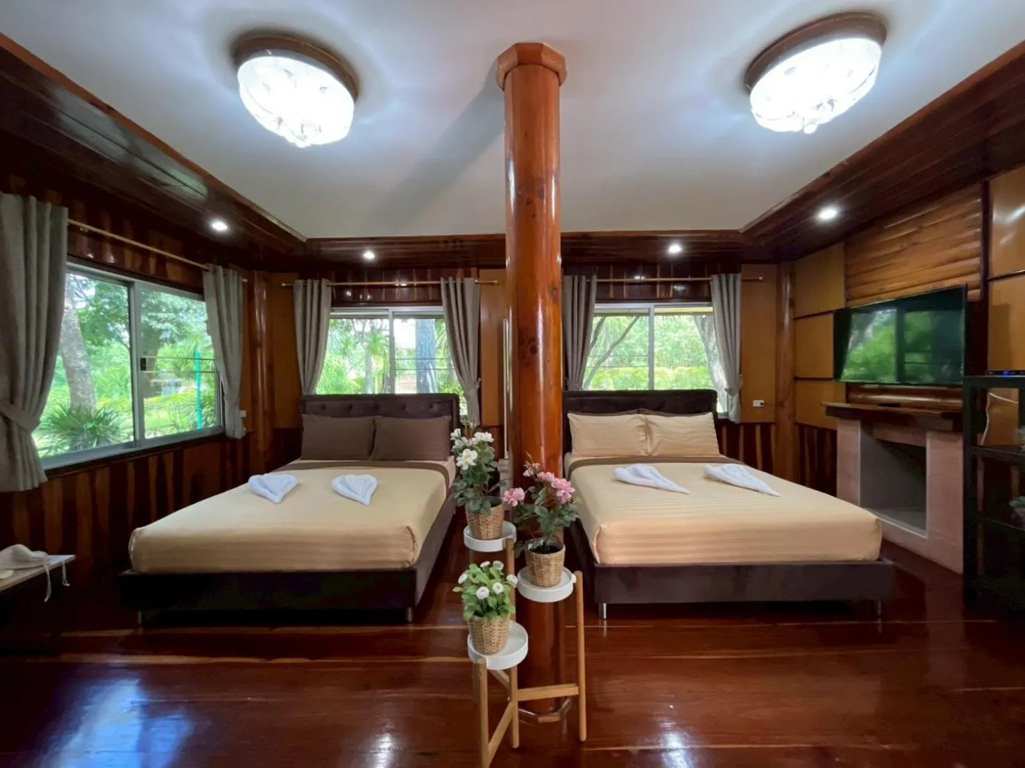 Bedroom, Bed in ทิพย์วาริน รีสอร์ท เขาใหญ่