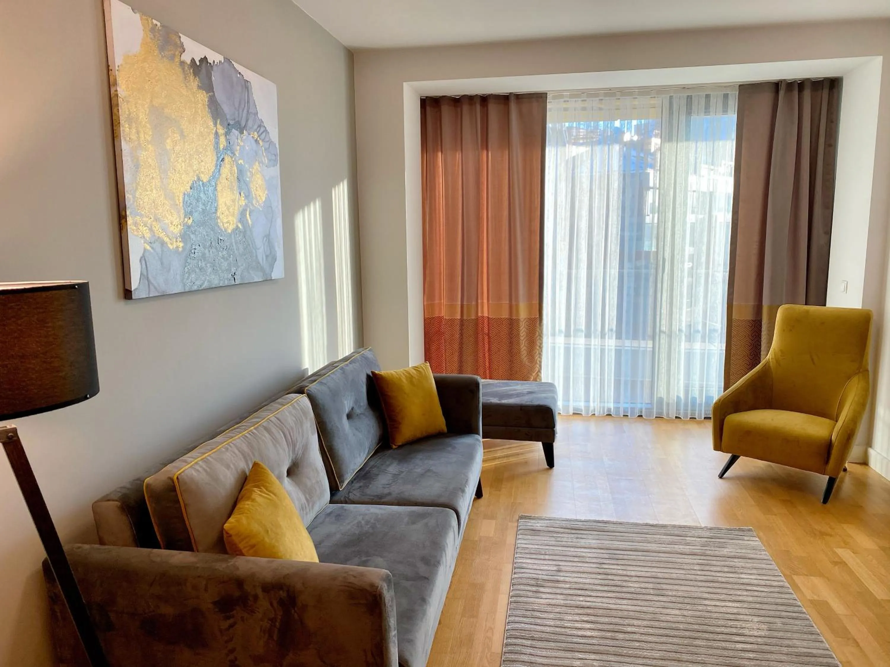 Living room in The Y Istanbul Suites