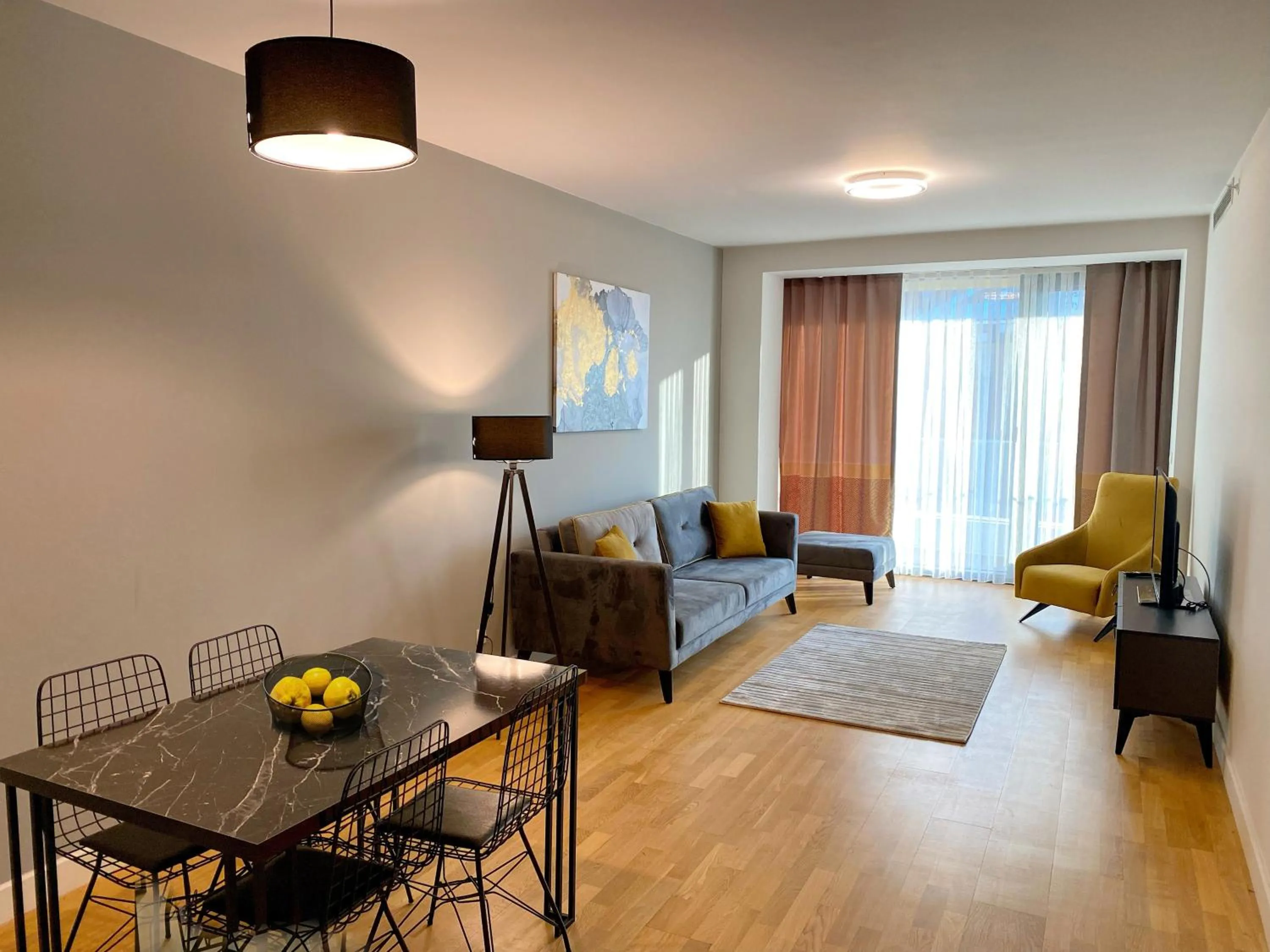 Living room in The Y Istanbul Suites