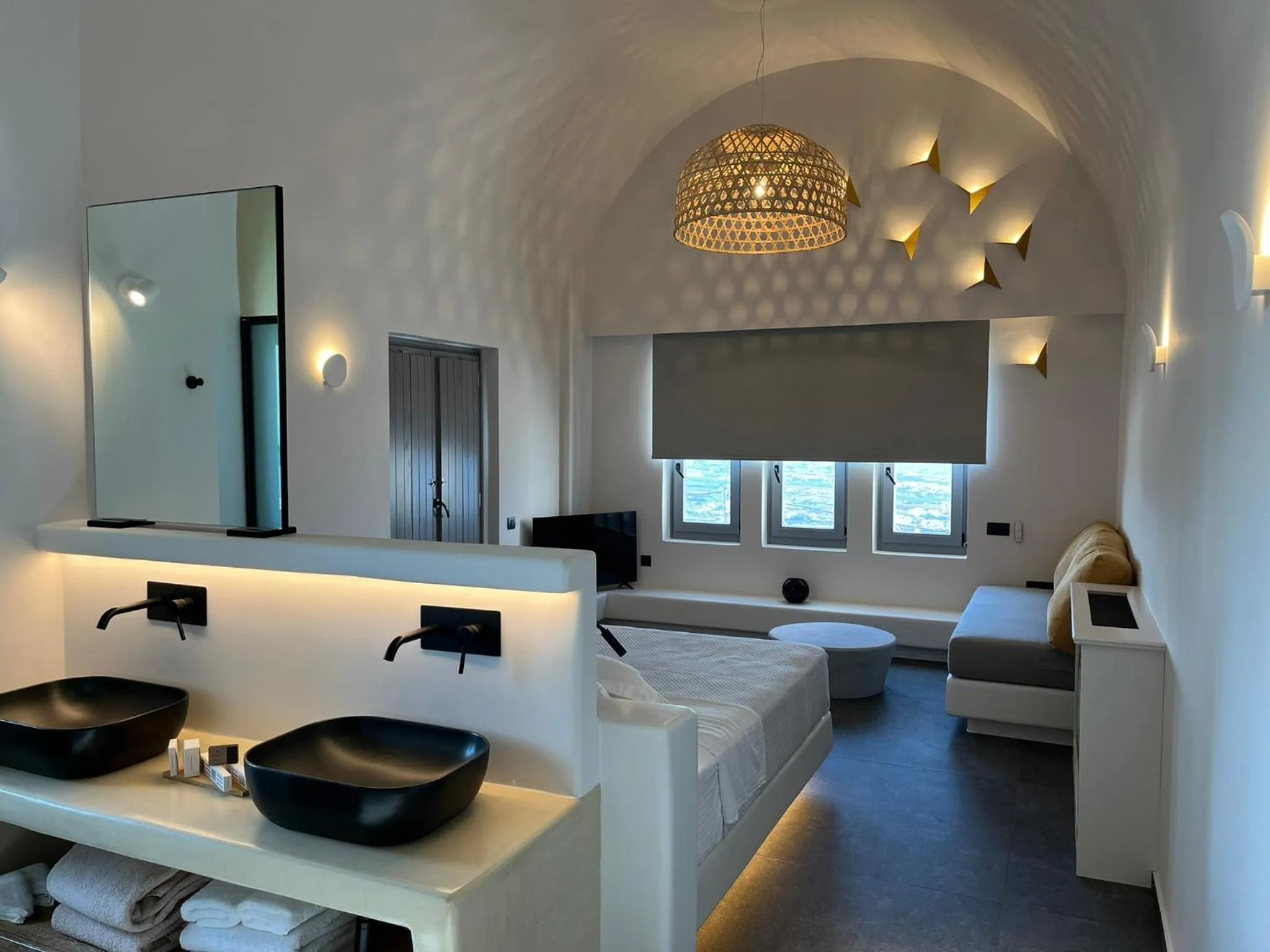 Bedroom in Elements Cozy Suites Pyrgos