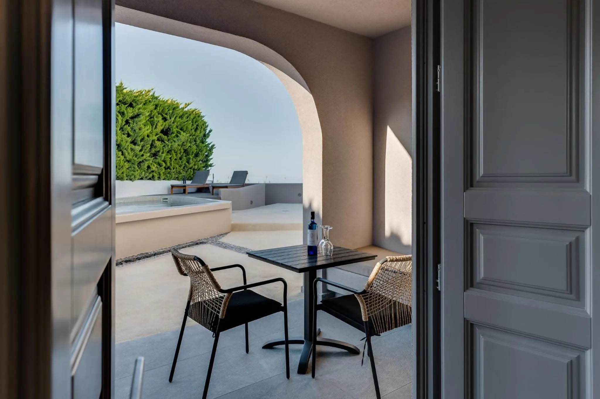 Balcony/Terrace in Elements Cozy Suites Pyrgos