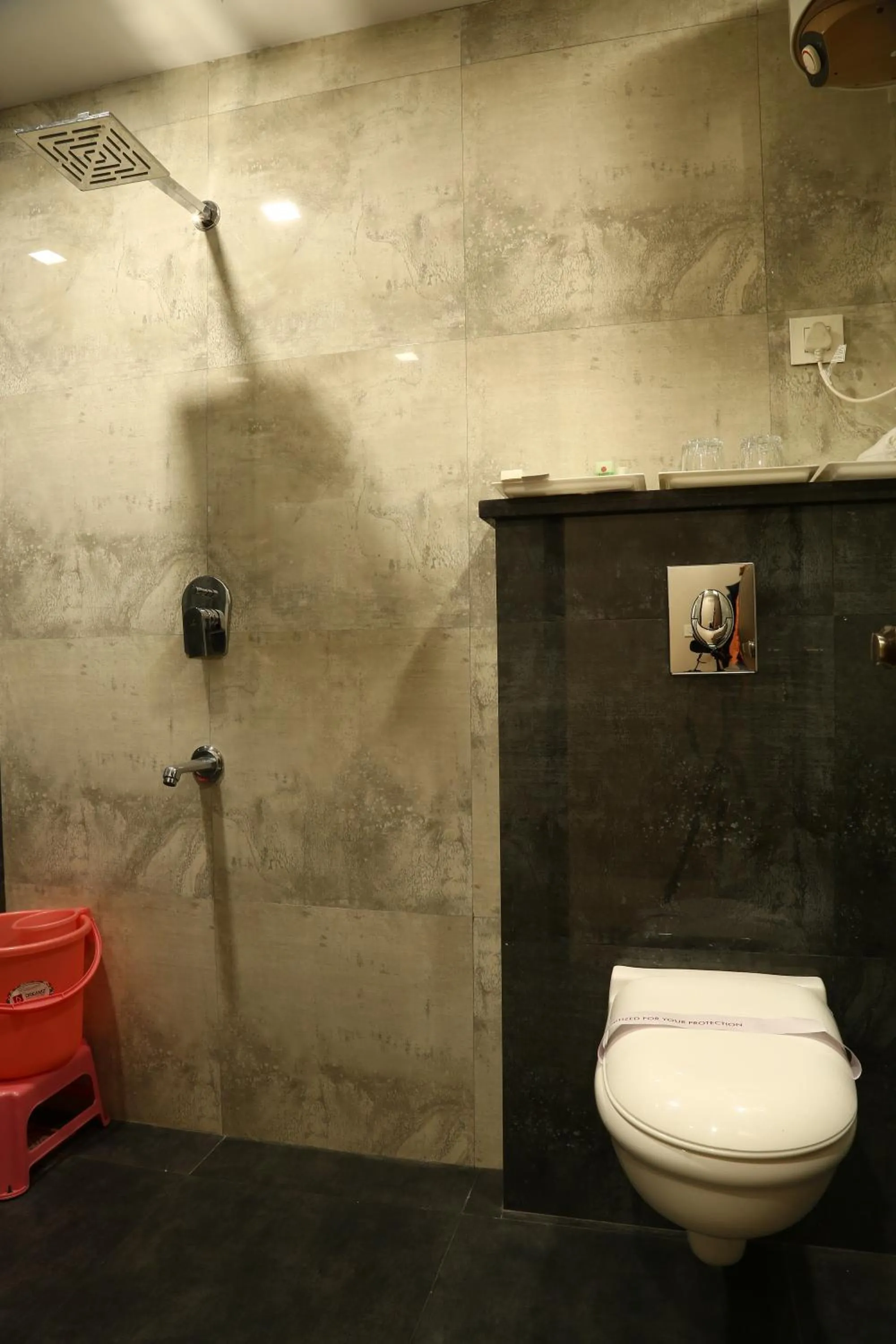 Bathroom in Hotel Kush Ganga - 50 Meter from Har ki Pauri, Haridwar