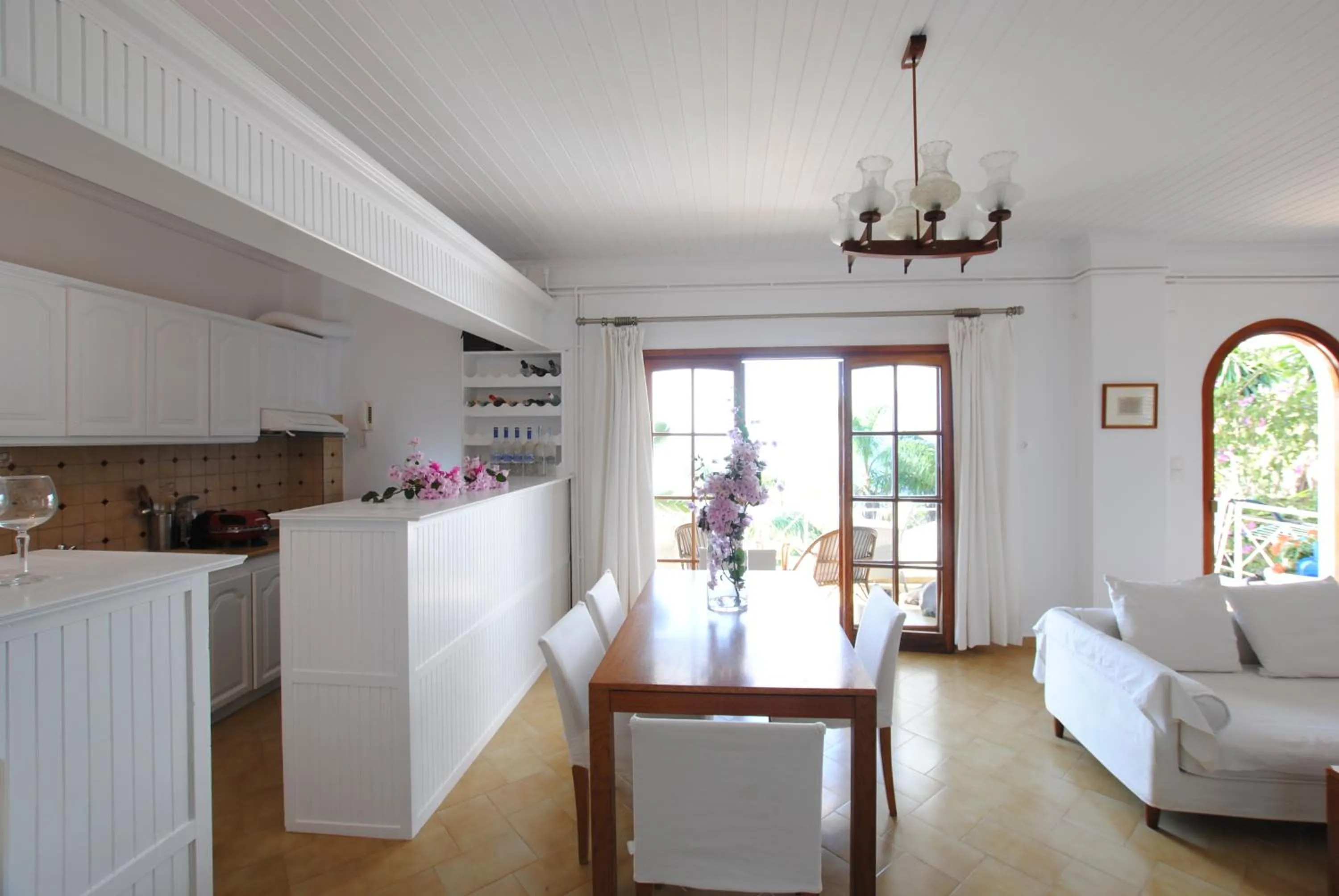Kitchen or kitchenette in Stavento Apartments