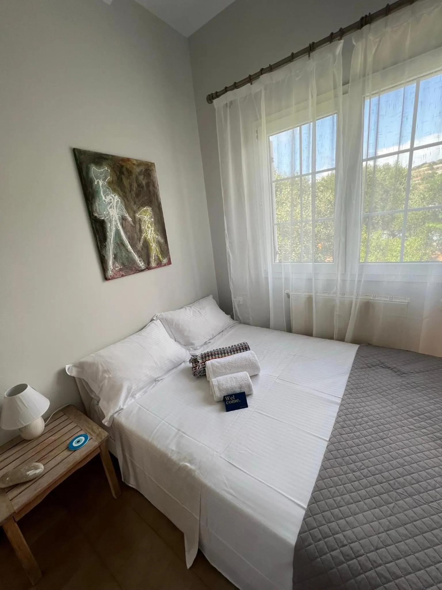 Bed in Stavento Apartments