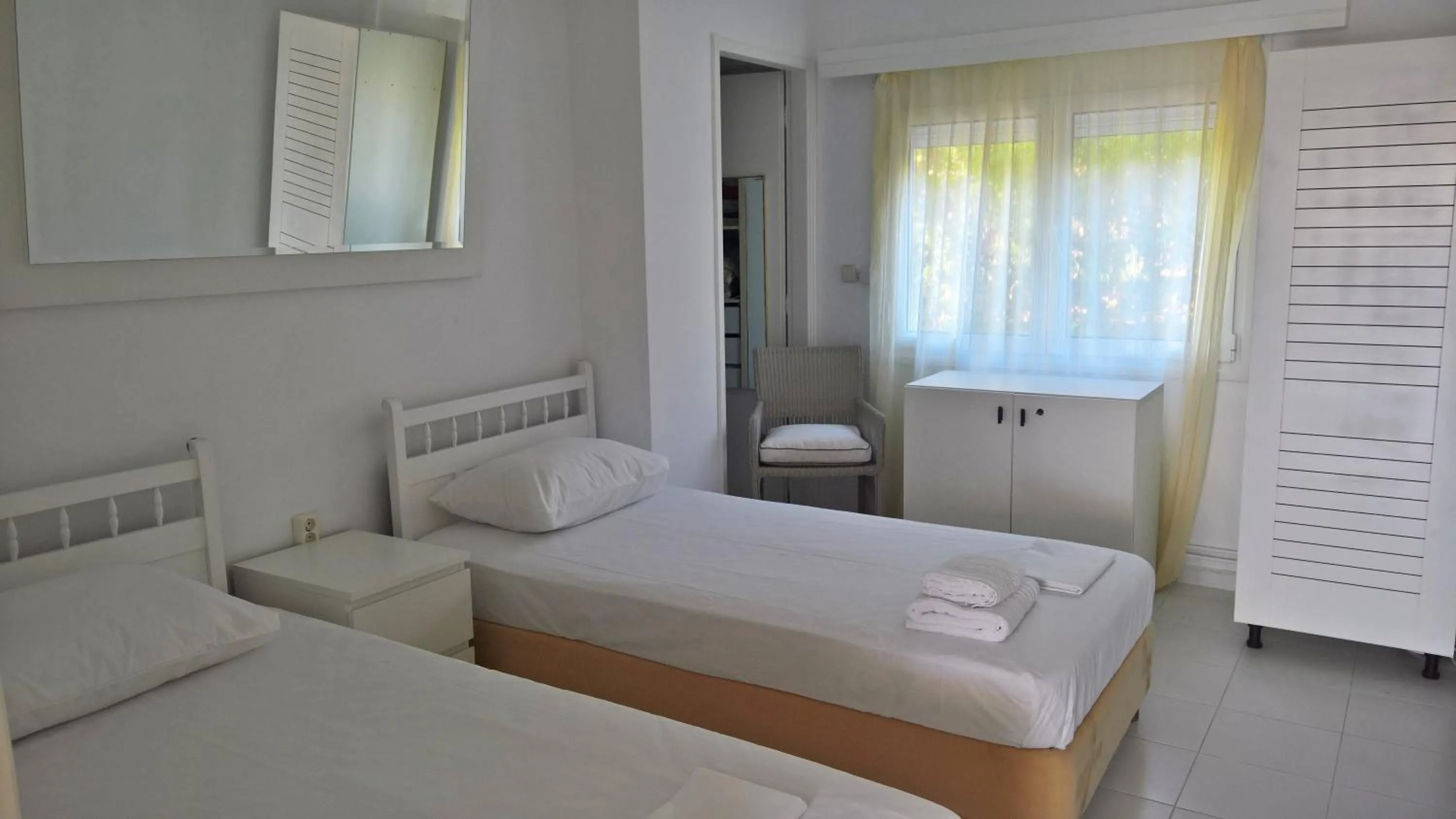 Bed in Stavento Apartments