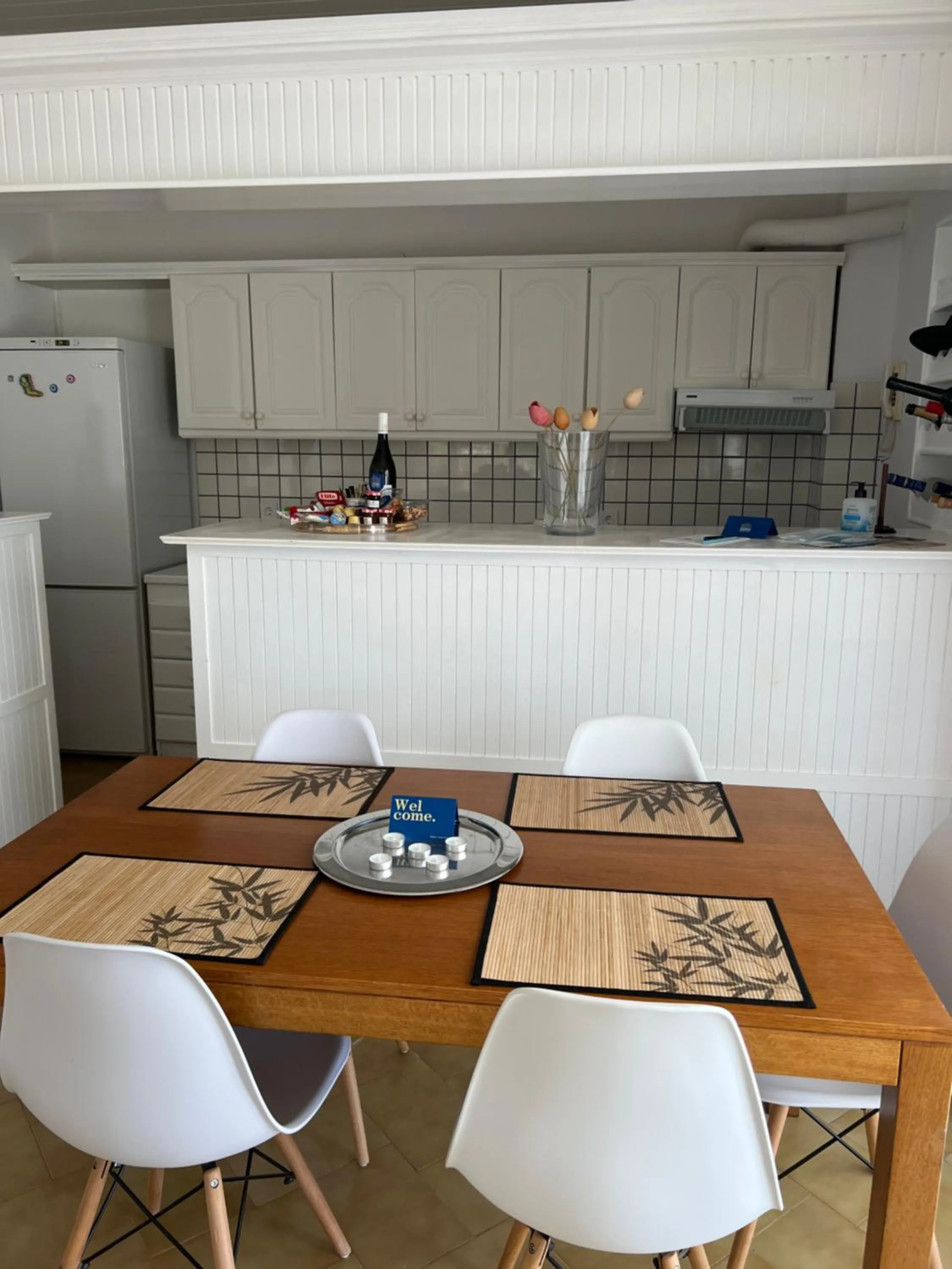 Kitchen or kitchenette in Stavento Apartments