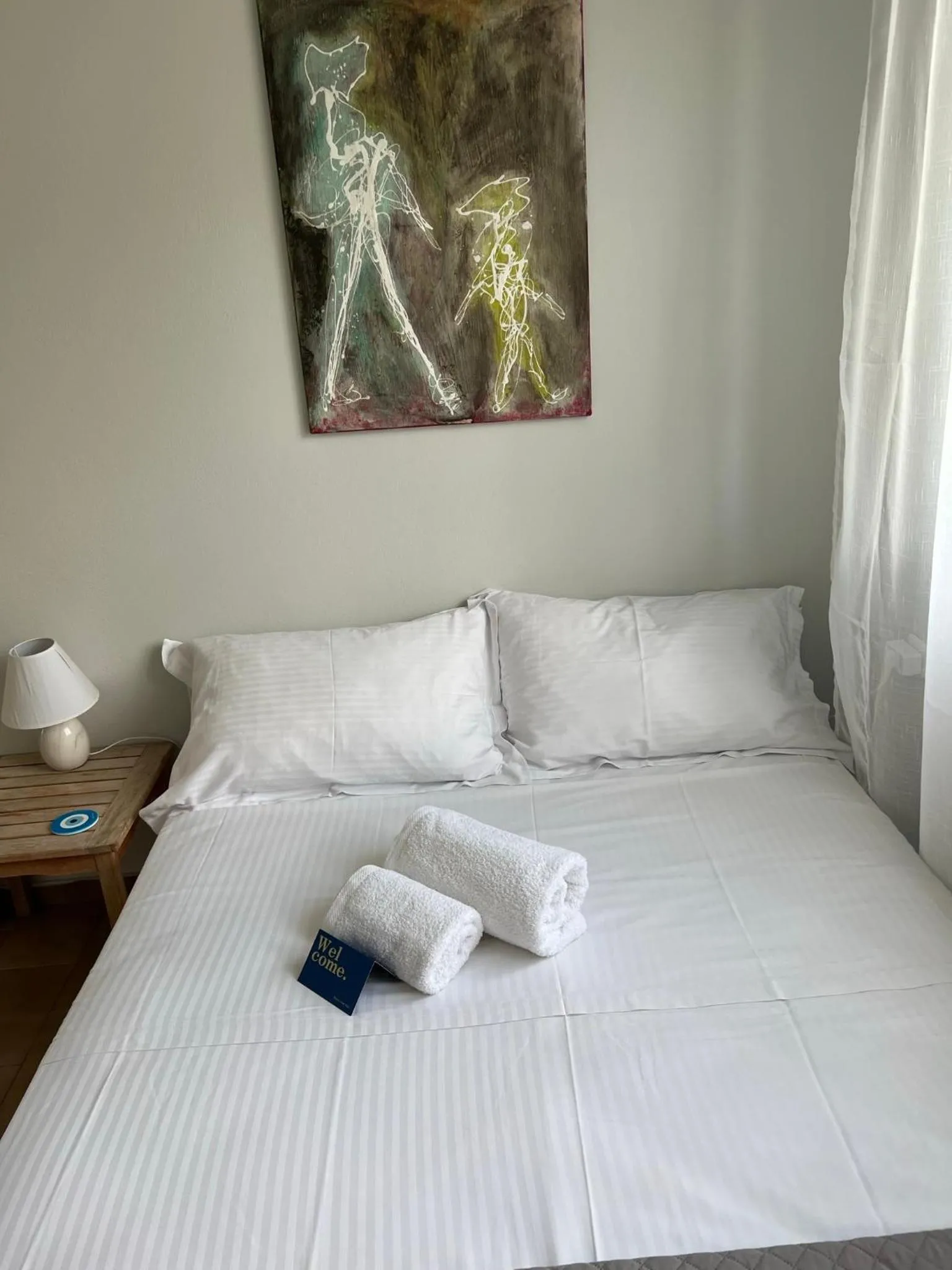 Bed in Stavento Apartments