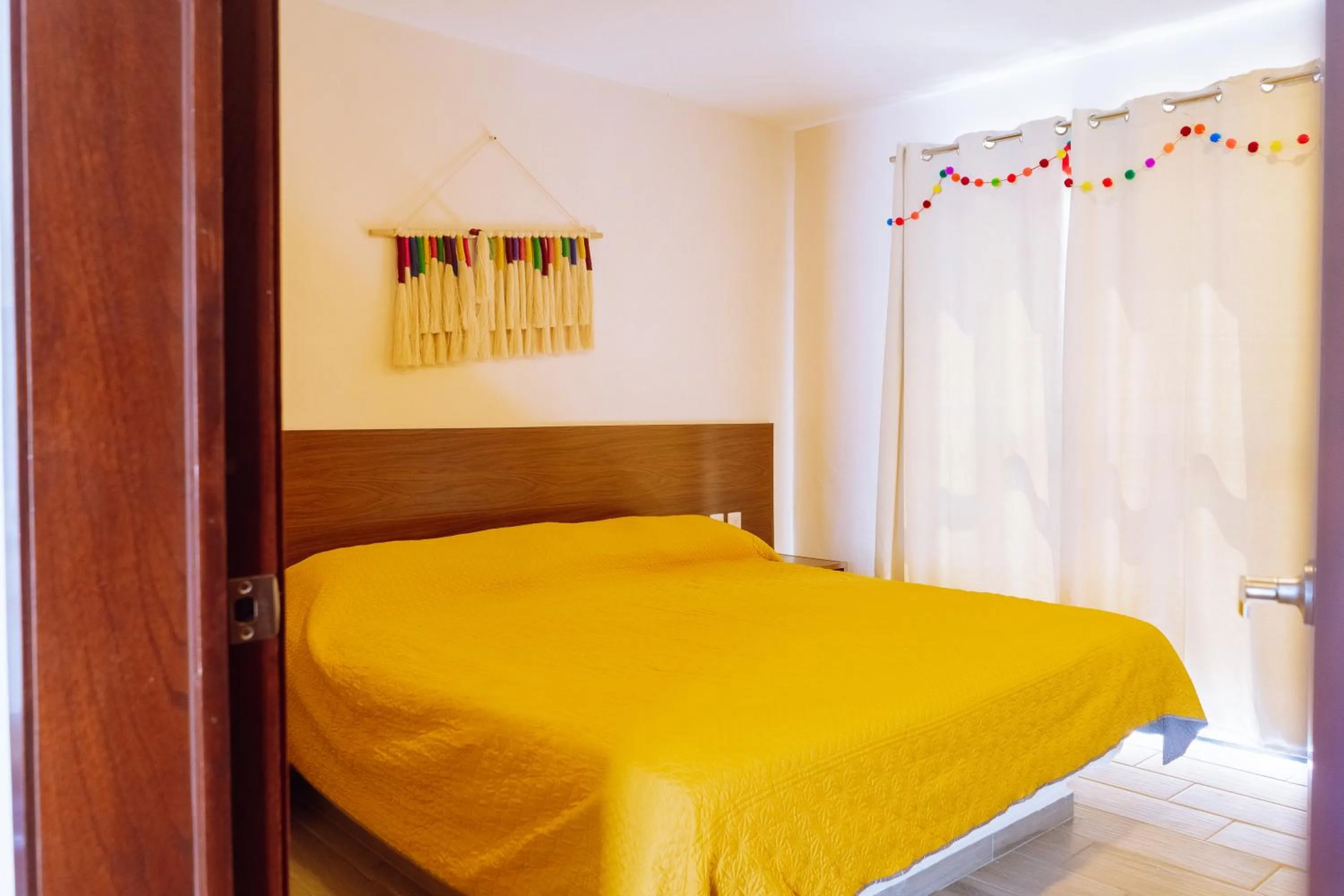 Bed in Santa Martha Bungalows