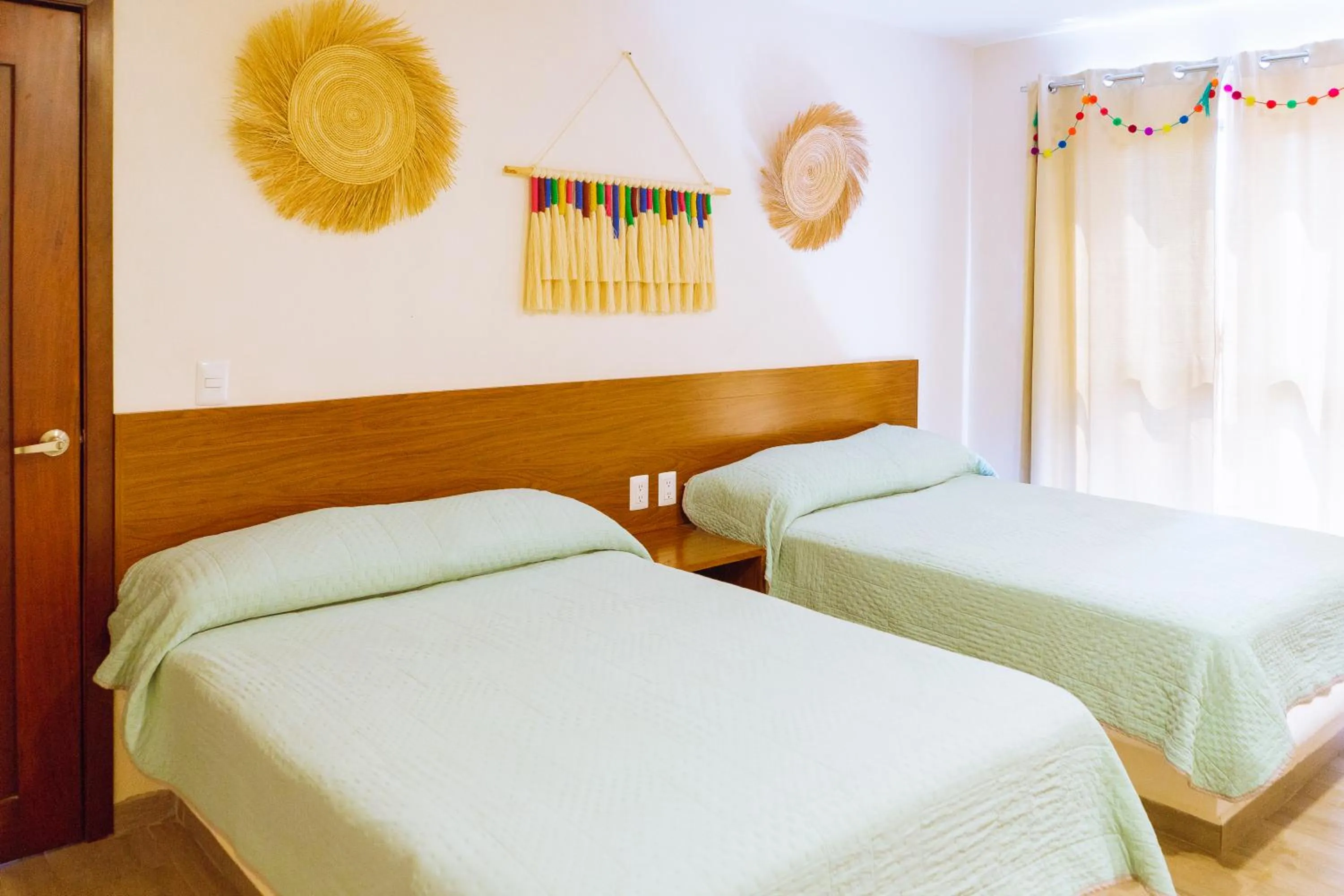 Bed in Santa Martha Bungalows