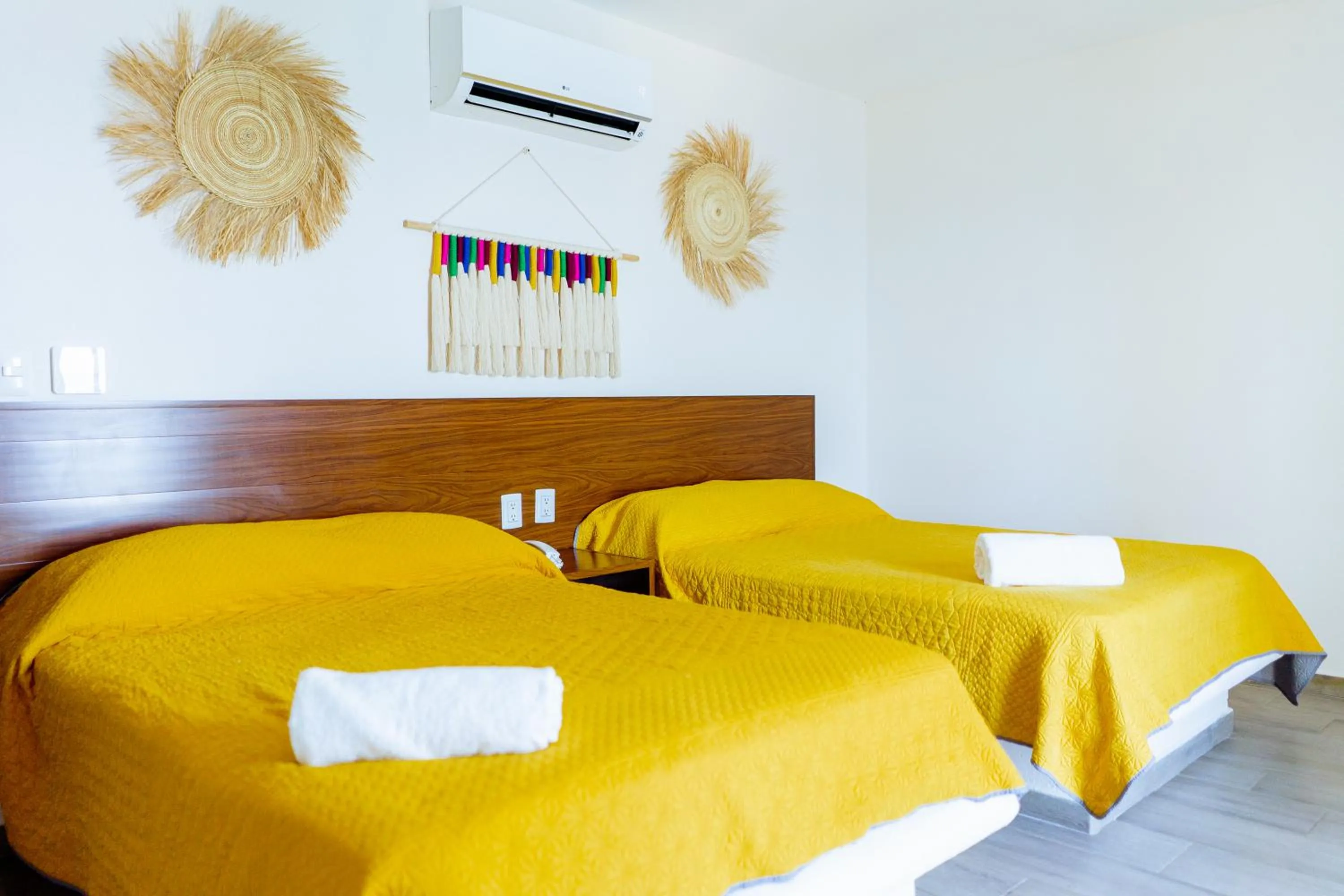 Bed in Santa Martha Bungalows