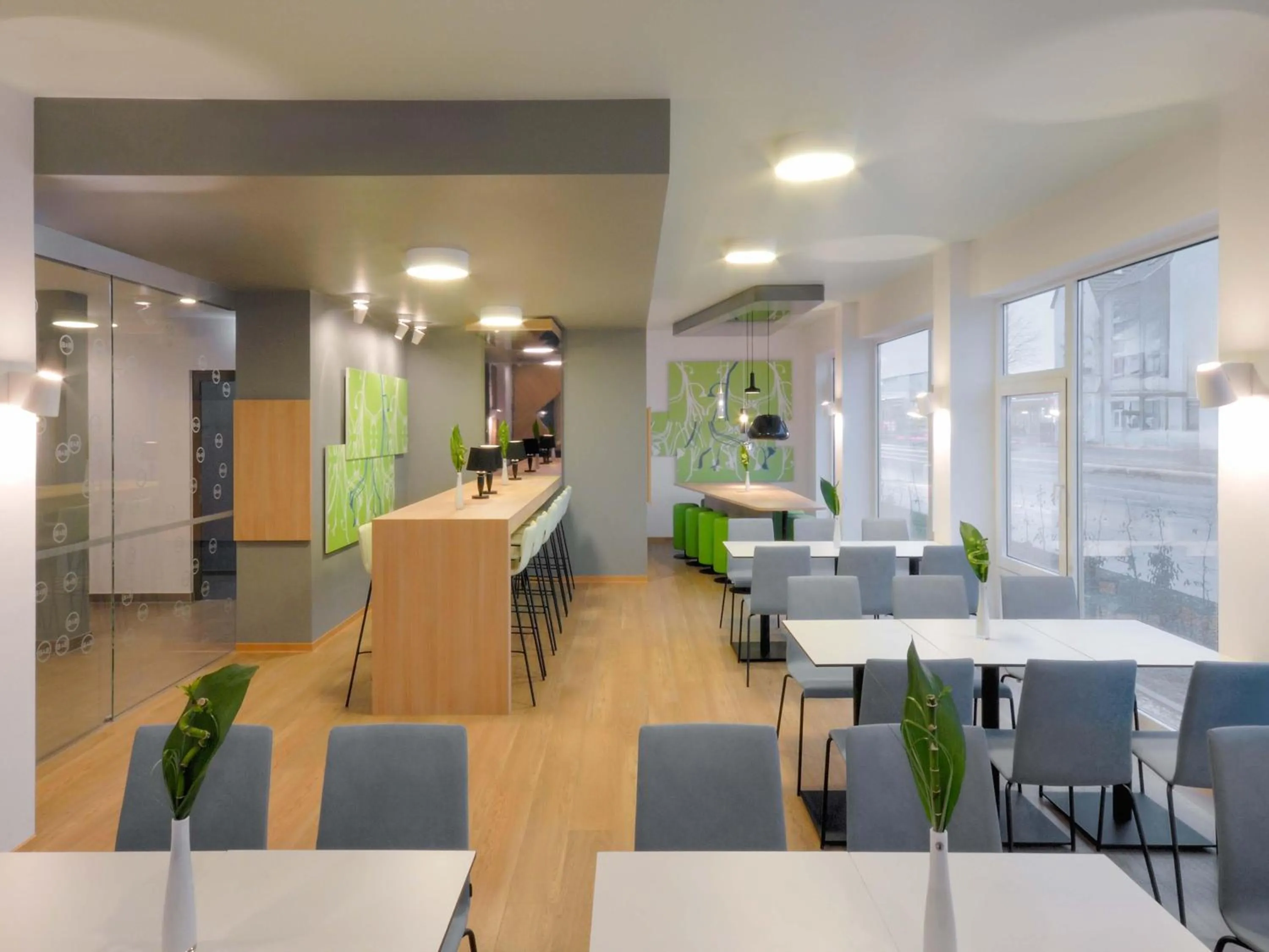 Lobby or reception in B&B Hotel Paderborn