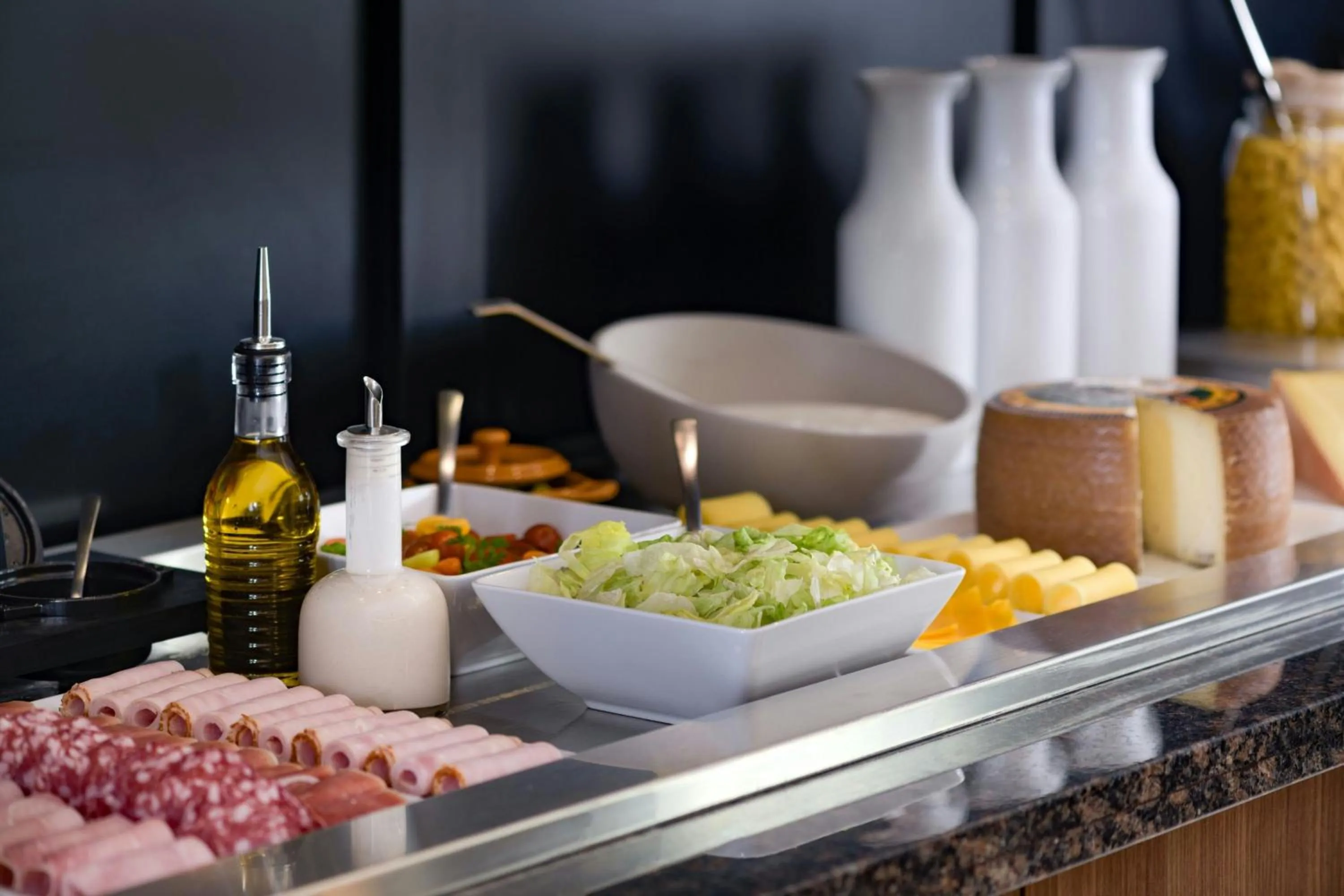 Kitchen or kitchenette in AC Hotel by Marriott Saint-Julien-en-Genevois