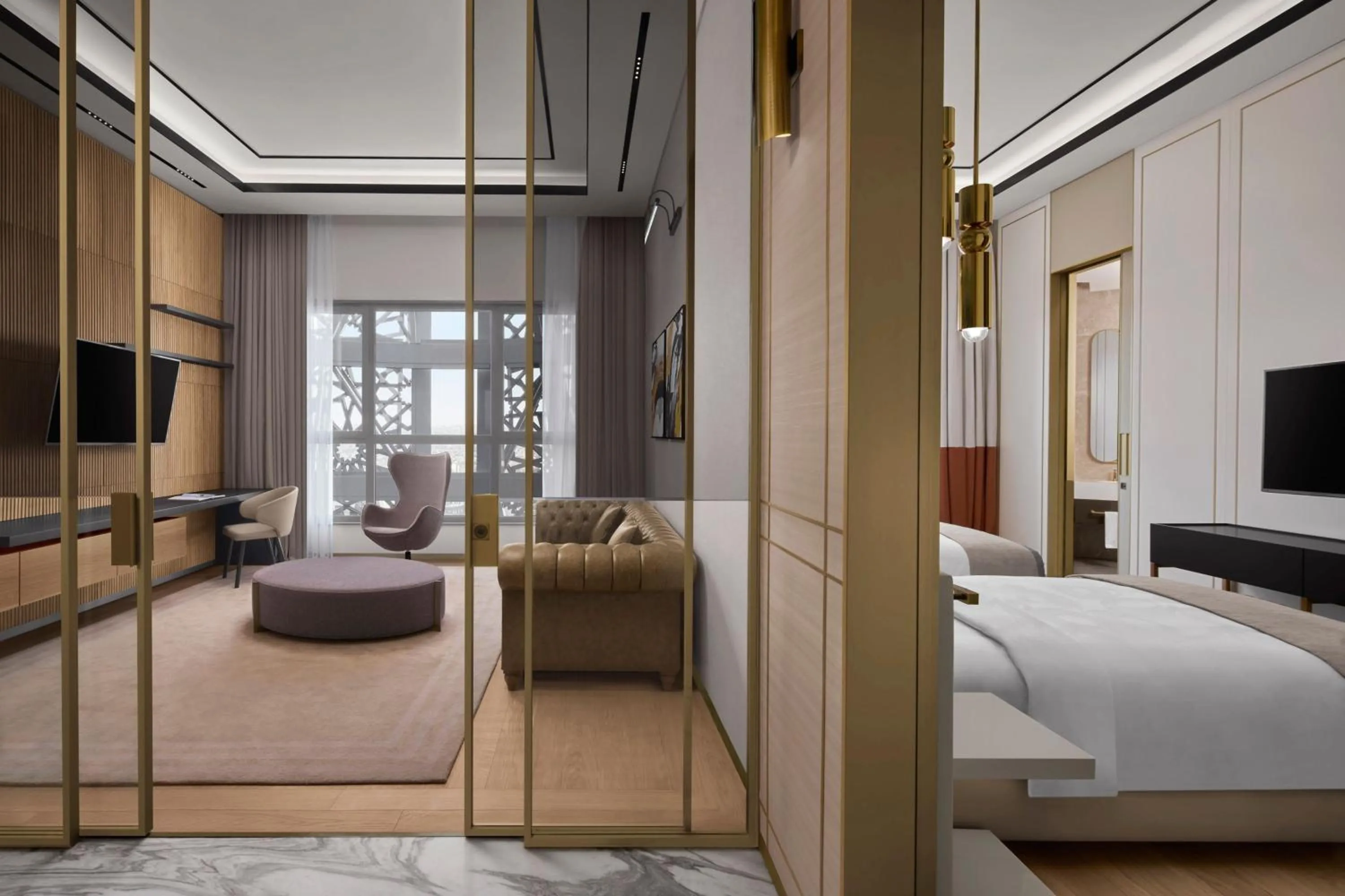 Living room, Bed in JW Marriott Hotel Istanbul Marmara Sea