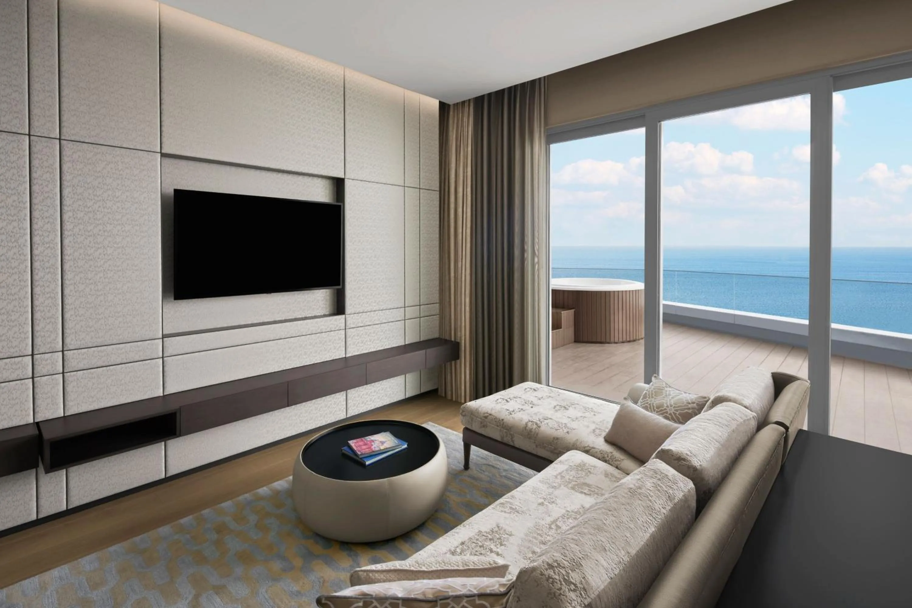 Living room in JW Marriott Hotel Istanbul Marmara Sea