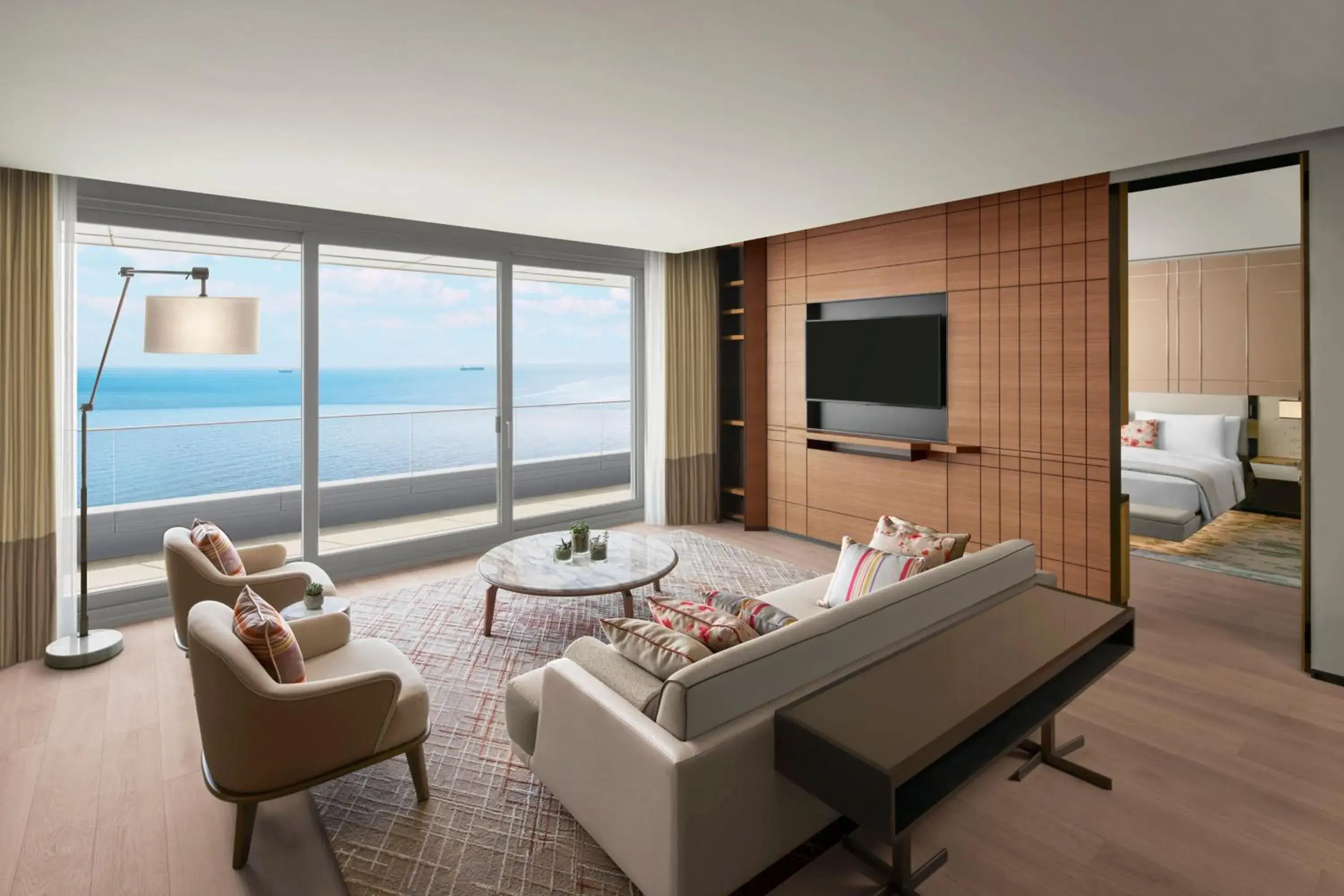 Executive Suite with Balcony and Sea View - Executive Lounge Access in JW Marriott Hotel Istanbul Marmara Sea Executive Suite with Balcony and Sea View - Executive Lounge Access in JW Marriott Hotel Istanbul Marmara Sea