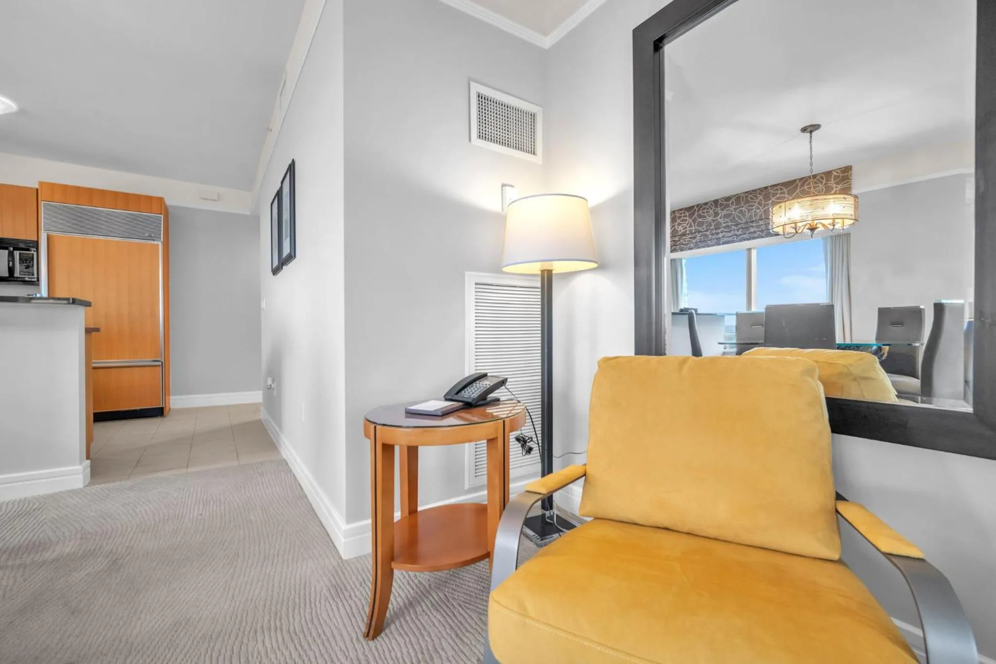 Seating area in 2 Bedroom OR King Studio Suites Four Seasons Hotel Miami Free Wi-Fi & Free Parking