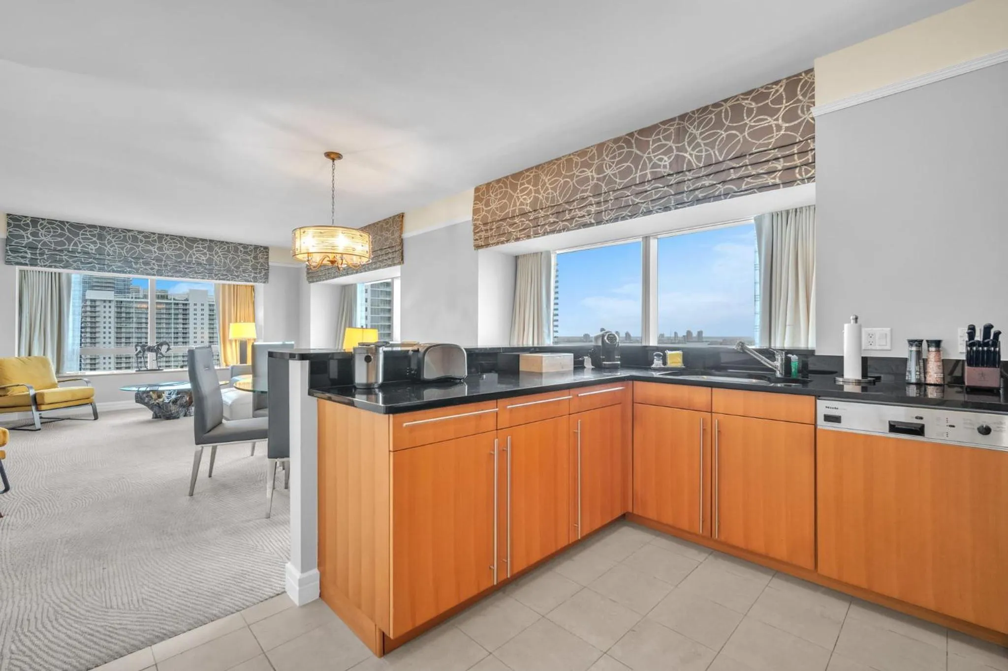 Kitchen or kitchenette in 2 Bedroom OR King Studio Suites Four Seasons Hotel Miami Free Wi-Fi & Free Parking