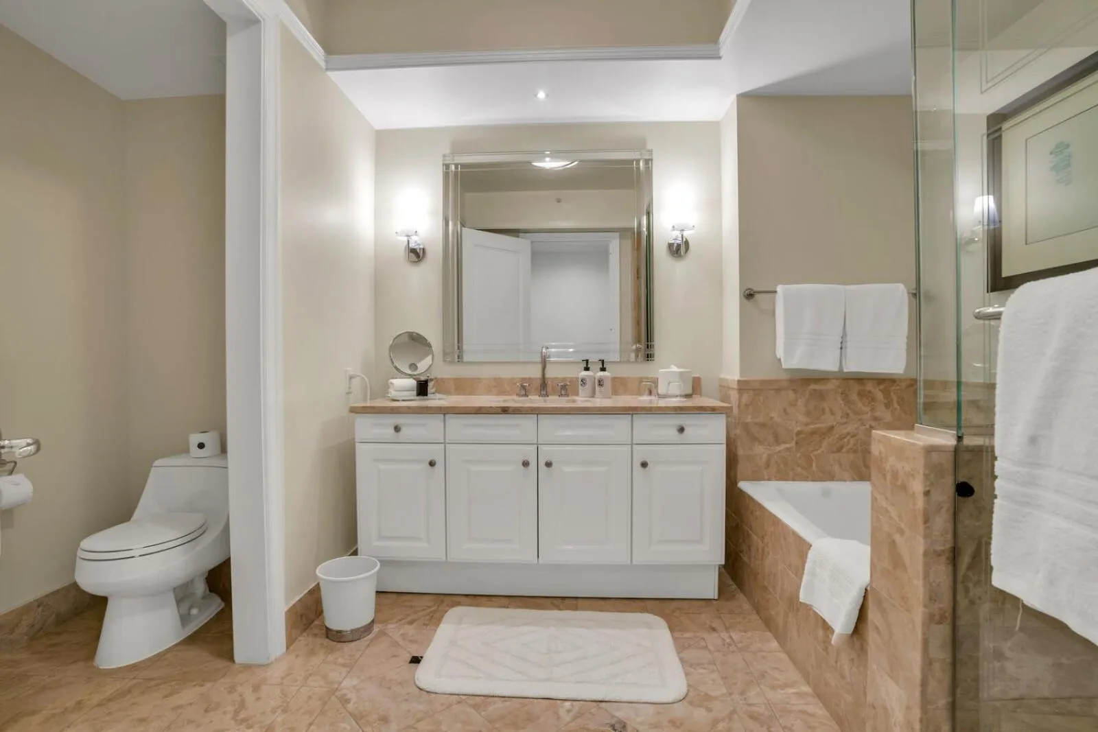 Shower in 2 Bedroom OR King Studio Suites Four Seasons Hotel Miami Free Wi-Fi & Free Parking
